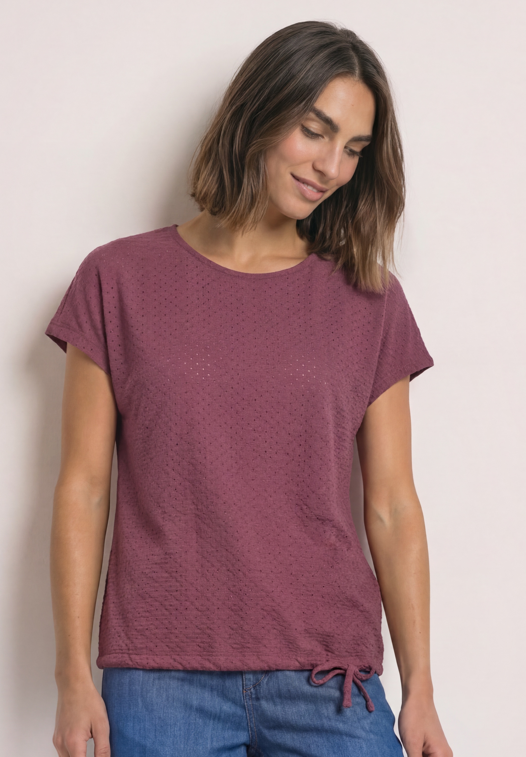 STREET ONE T-Shirt mit Rundhalsausschnitt