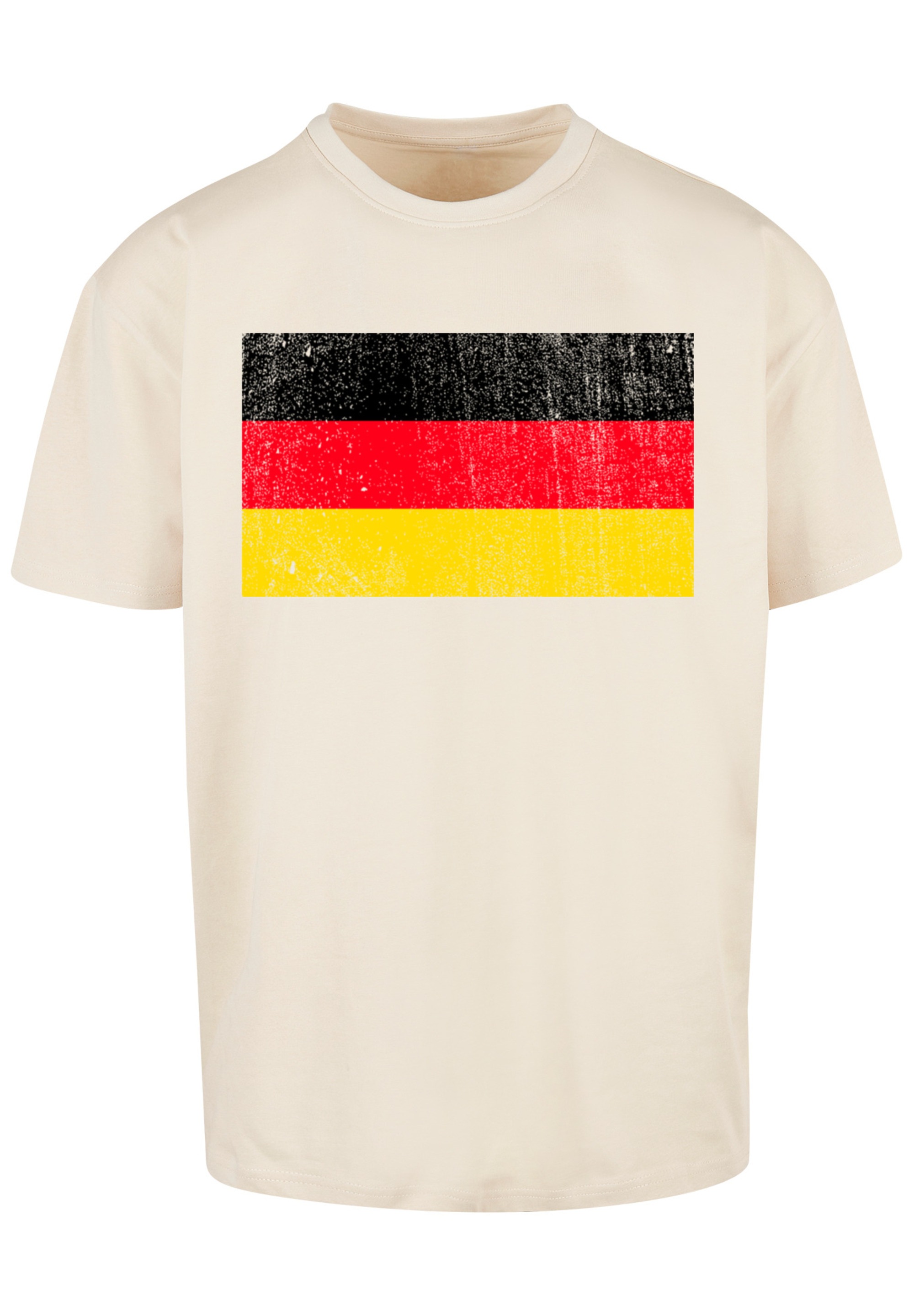 F4NT4STIC T-Shirt »Germany Deutschland Flagge distressed«, Print