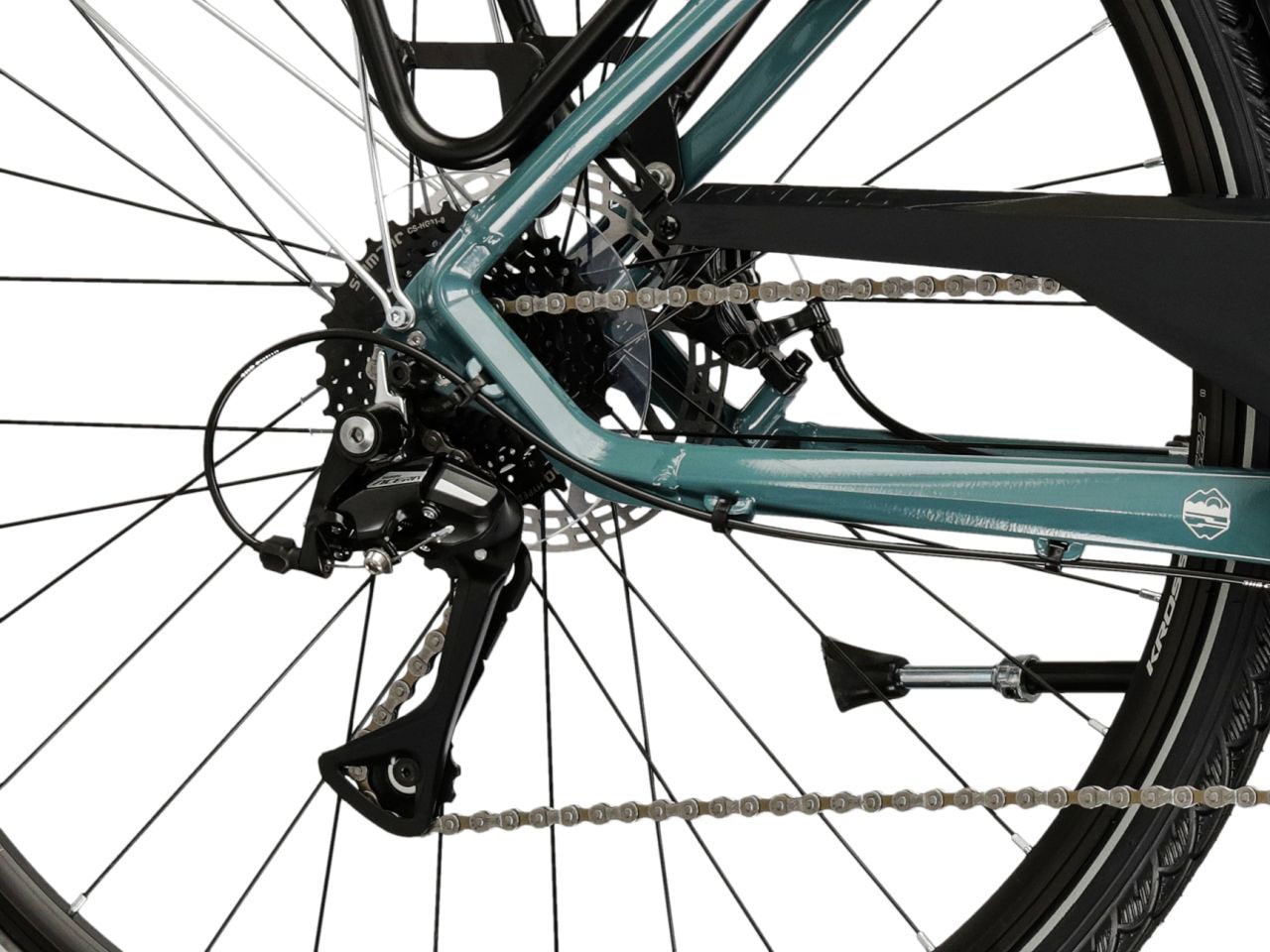 Kross Trekkingrad »Herren-Trekkingrad 28" Trans 3.0 Grün 24 Gänge« 24 Gang Shimano ACERA M3020 Schaltwerk Kettenschaltung