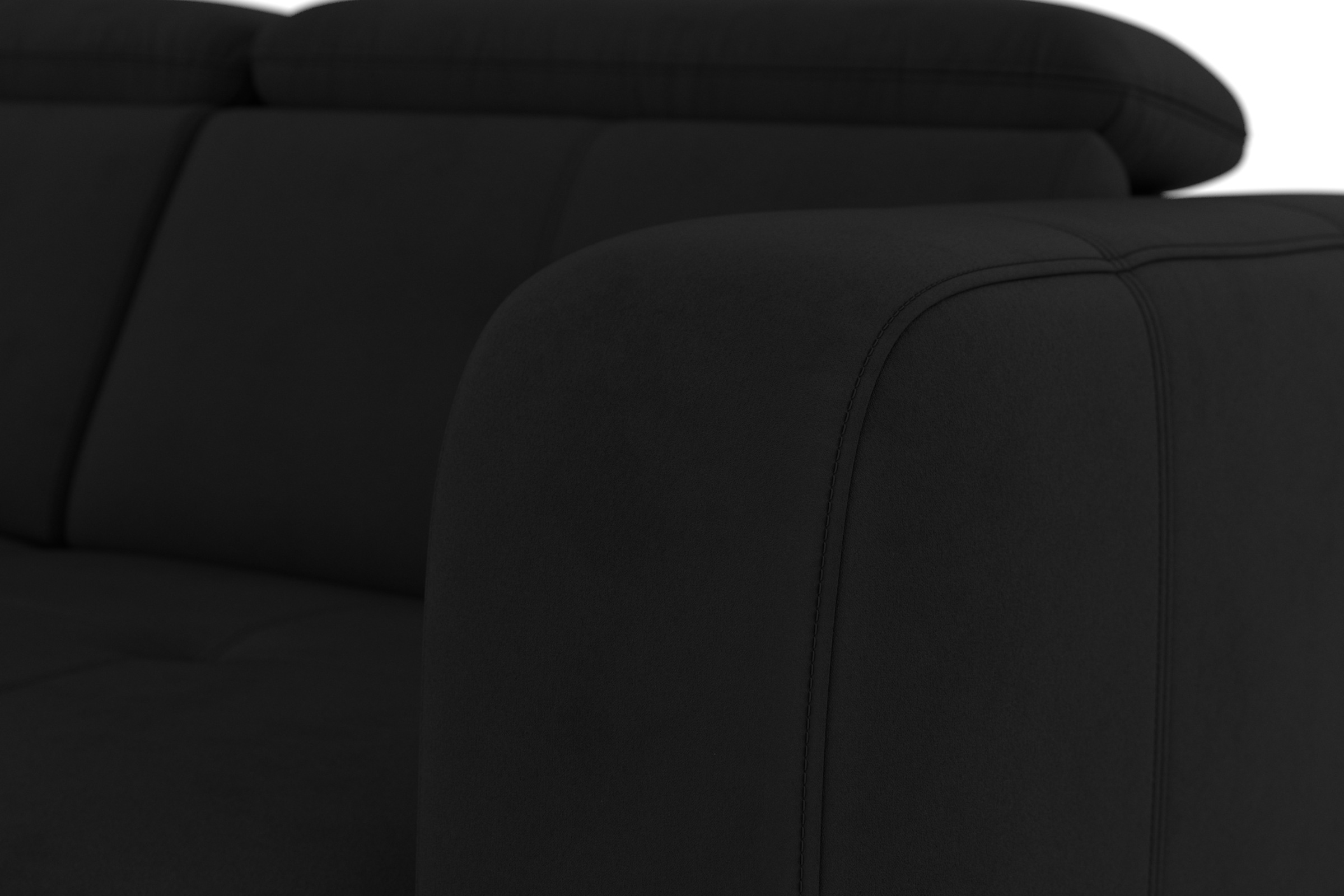 sit&more Ecksofa »Belluci L-Form«, inklusive Federkern, wahlweise mit Bettfunktion und Bettkasten