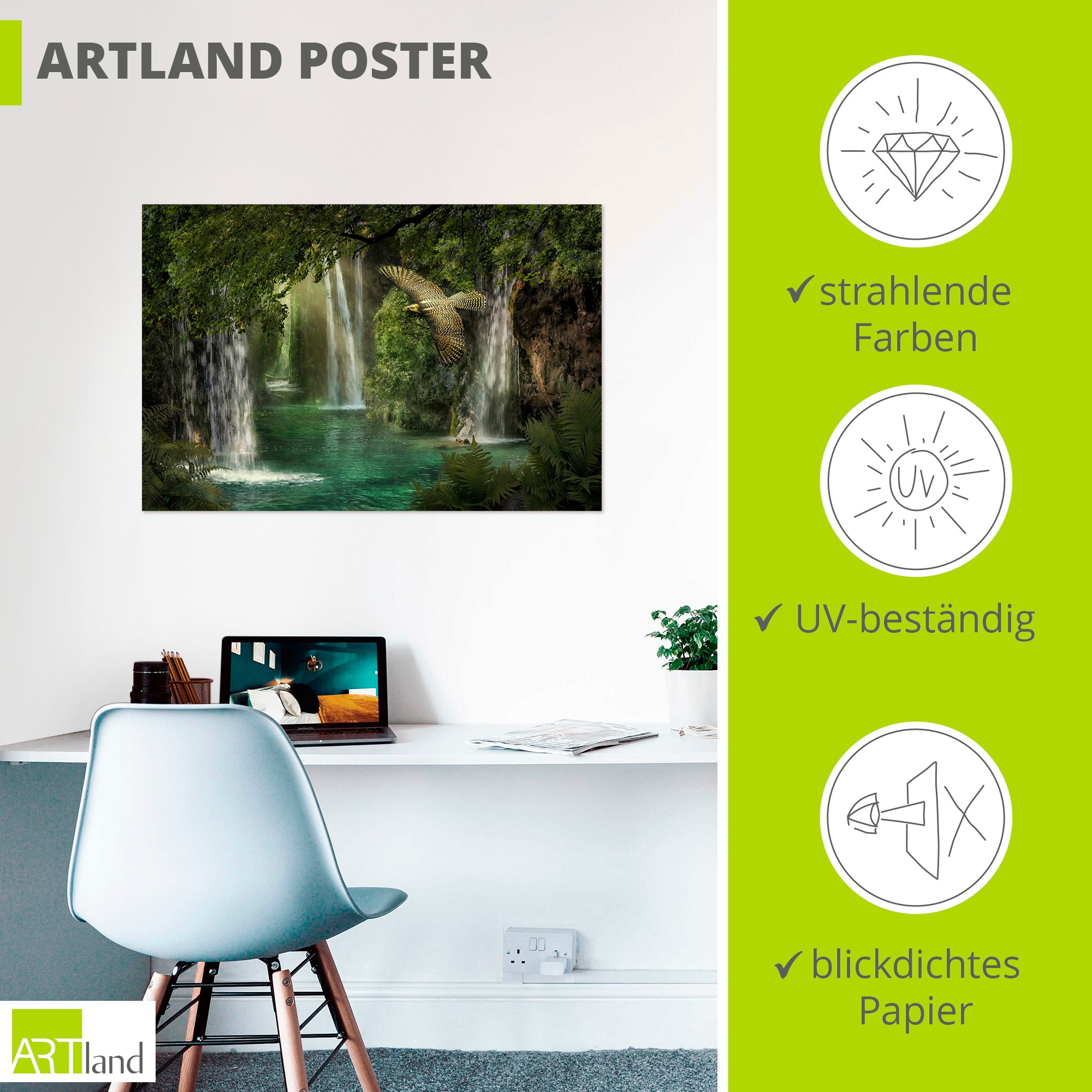 Artland Wandbild »Das Tor nach Eden« 1 Stk. tlg. als Alubild, Leinwandbild, Poster, Wandaufkleber in verschied. Größen