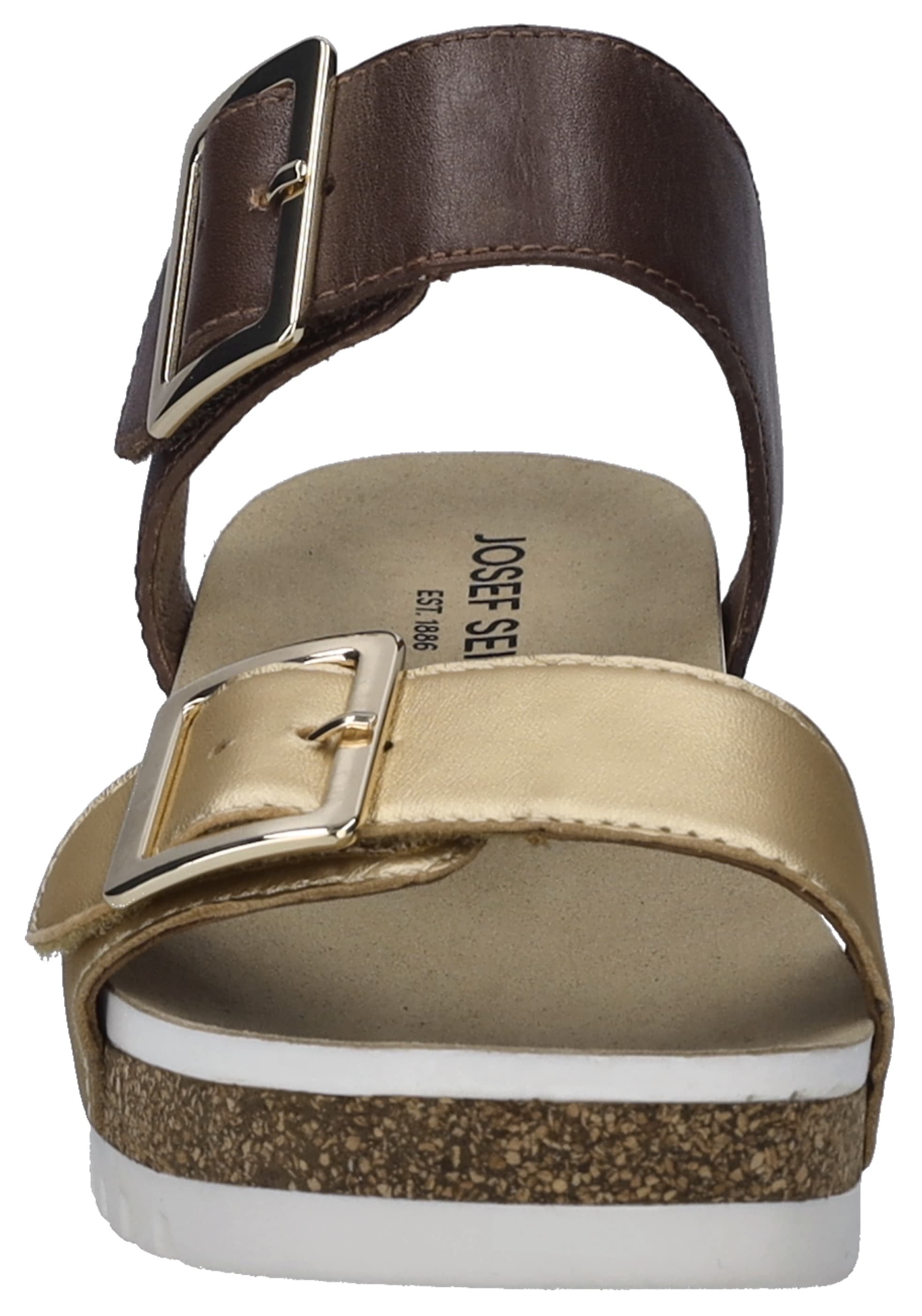 Josef Seibel Sandale »Quinn 02«, Plateausandale, Keilsandalette, Klettschuh mit Schnallen