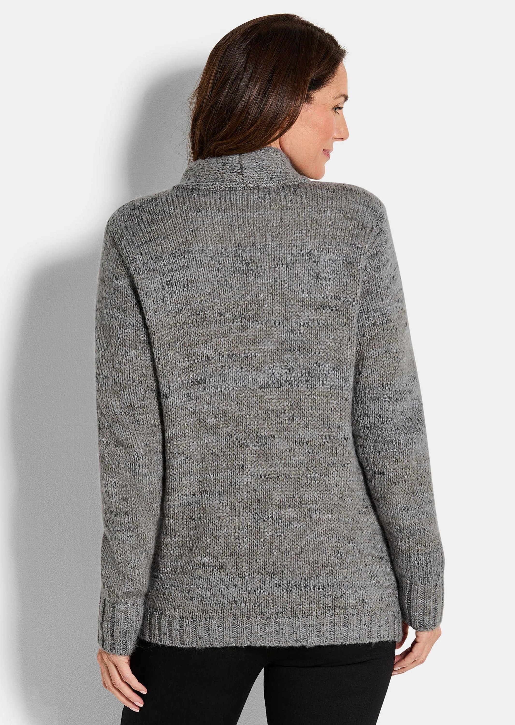 GOLDNER Strickjacke »Strickjacke mit aufgesetzten Taschen«