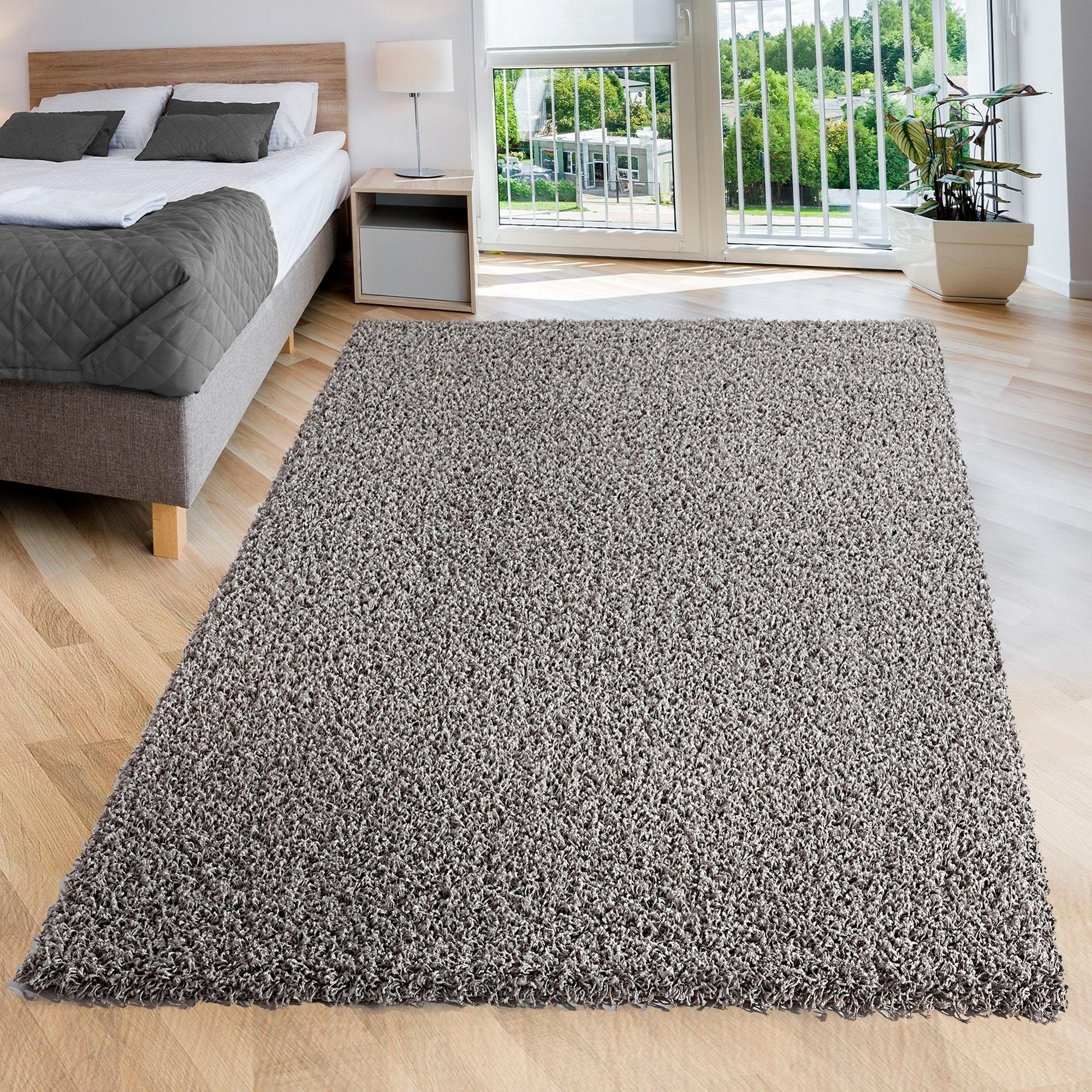 Sanat Hochflor-Teppich "LOCA, auch als Läufer und in Rund" rechteckig 30 mm Höhe Wohnzimmer, Langflor, Shaggy, Schlafzimmer