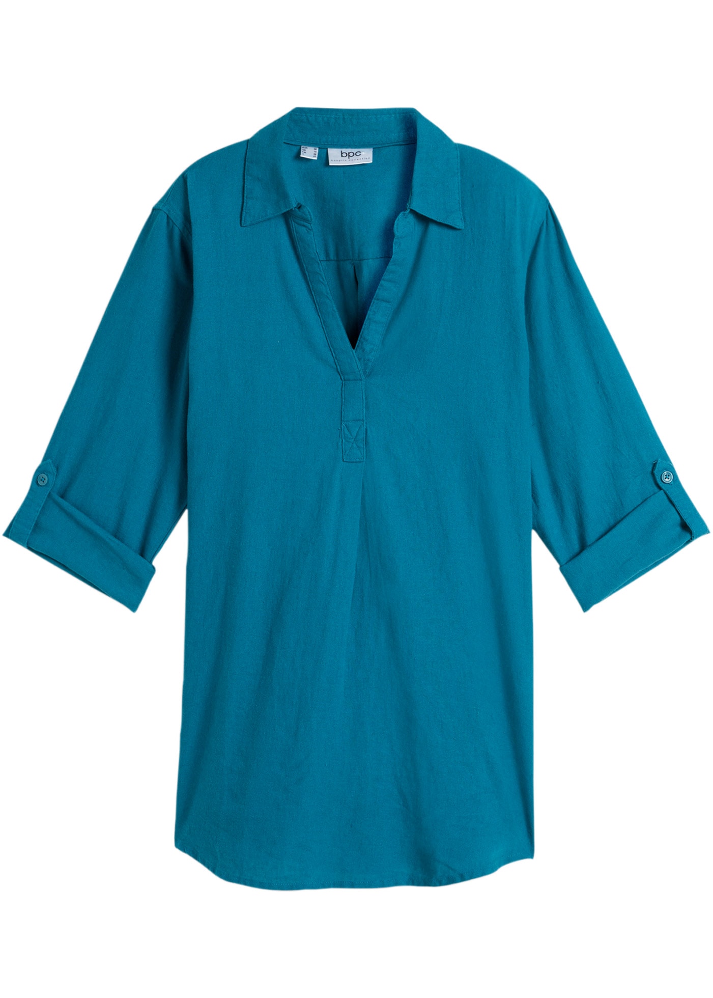 bonprix Langarmbluse »3/4-Arm Bluse mit Leinen«, 3/4-Arm Bluse mit Leinen
