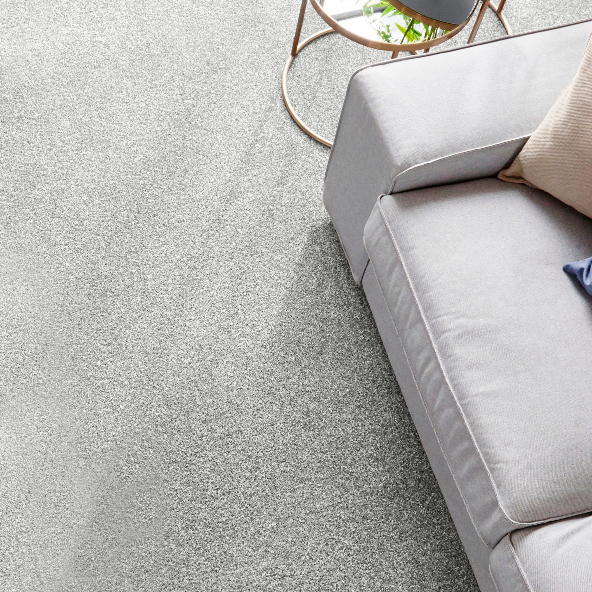 Andiamo Teppichboden »Catania, Velours, Made in Belgium«, rechteckig, 7,5 mm Höhe, meliert, Breite 400 cm oder 500 cm, strapazierfähig & pflegeleicht
