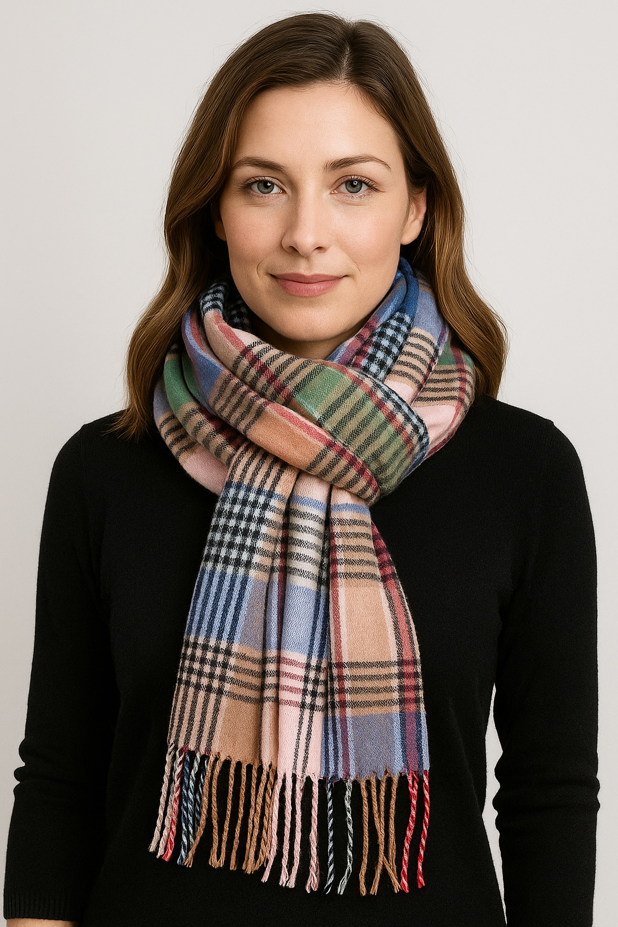 COLLEZIONE ALESSANDRO Wollschal »Karo Multi« 1 Stk. aus weich-flauschigem Material