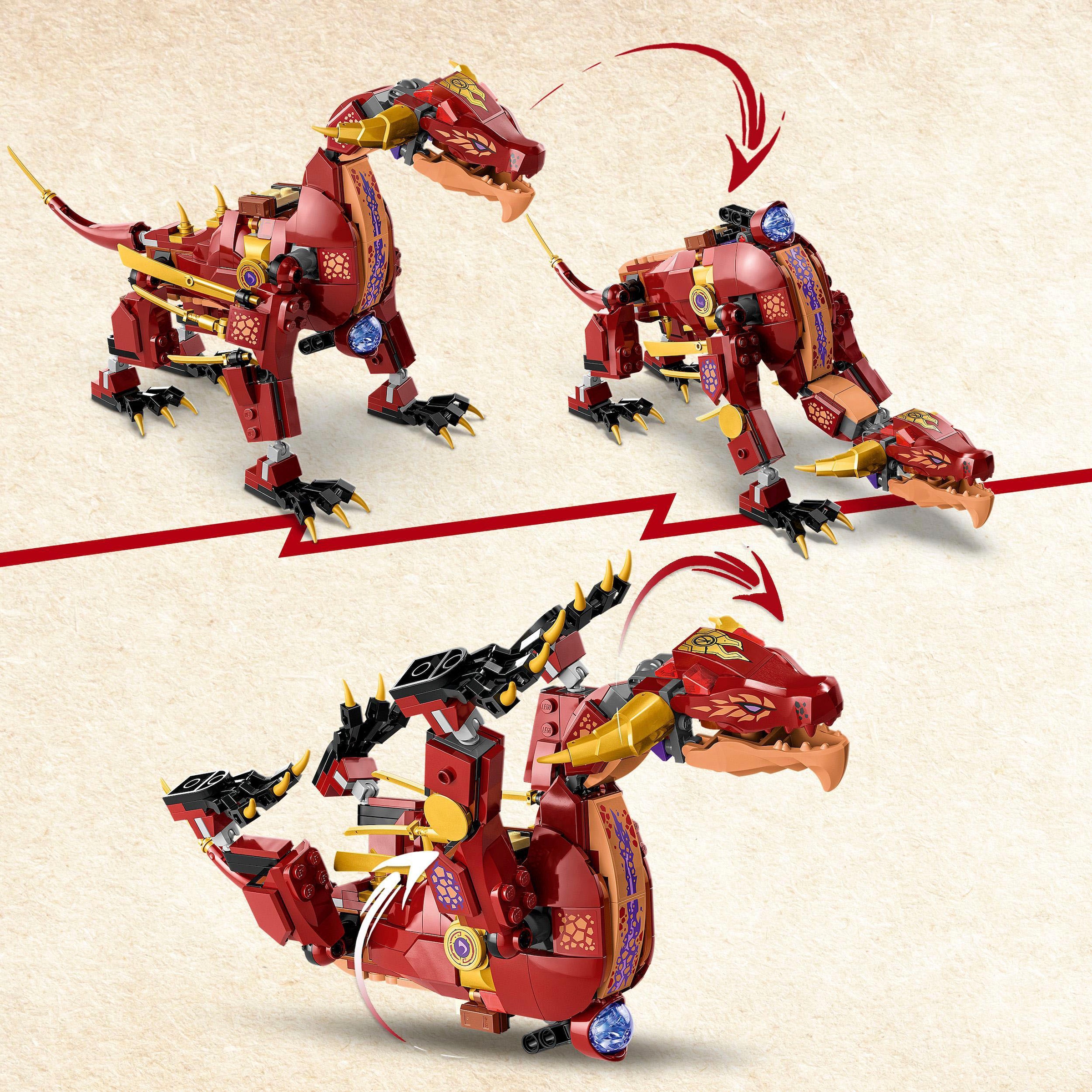 LEGO® Konstruktionsspielsteine »Wyldfyres Lavadrache (71793), LEGO® NINJAGO«, (479 St.), Made in Europe