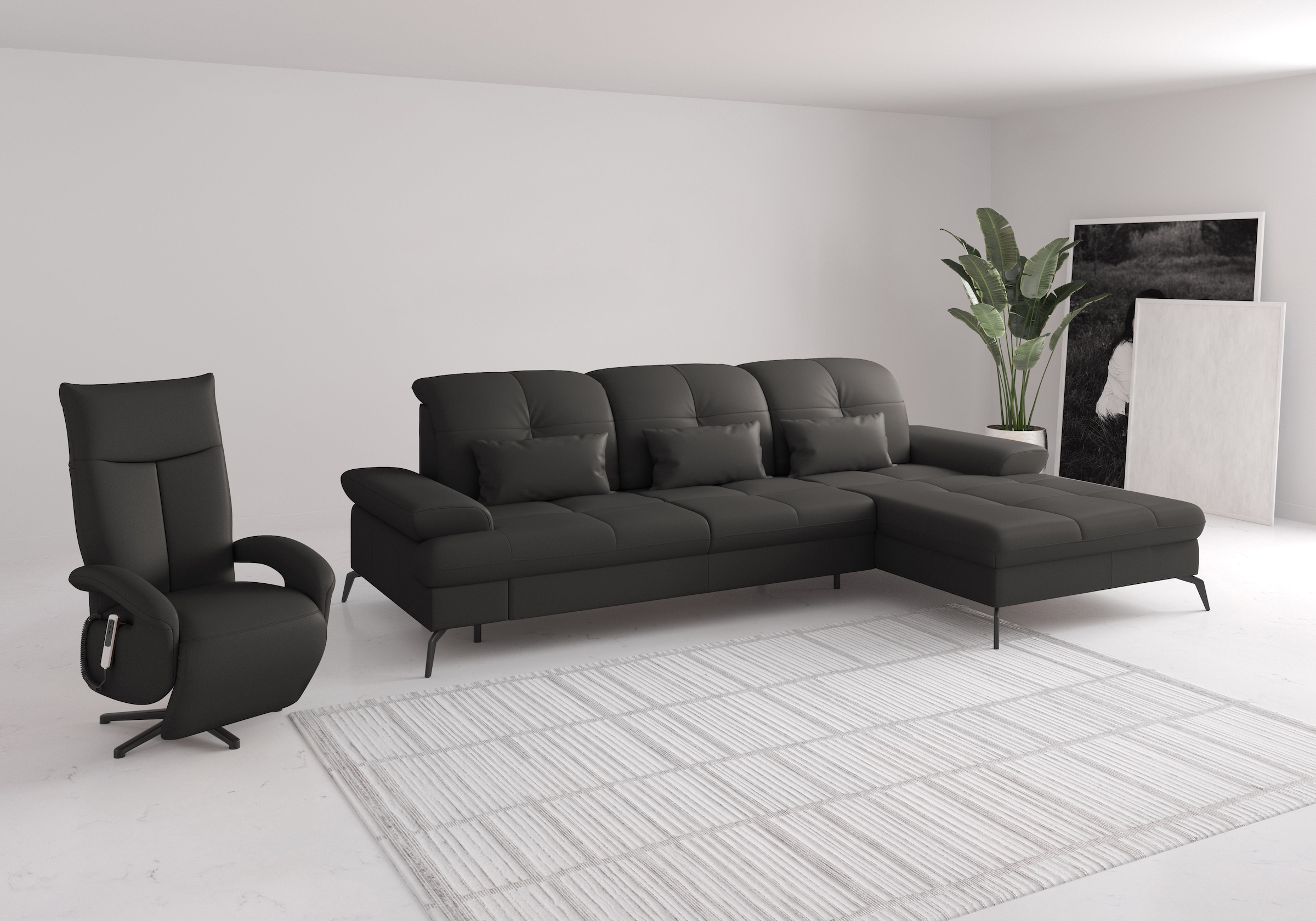 sit&more Ecksofa »Amica«, inkl Sitztiefenverstellung und Armteilverstellung