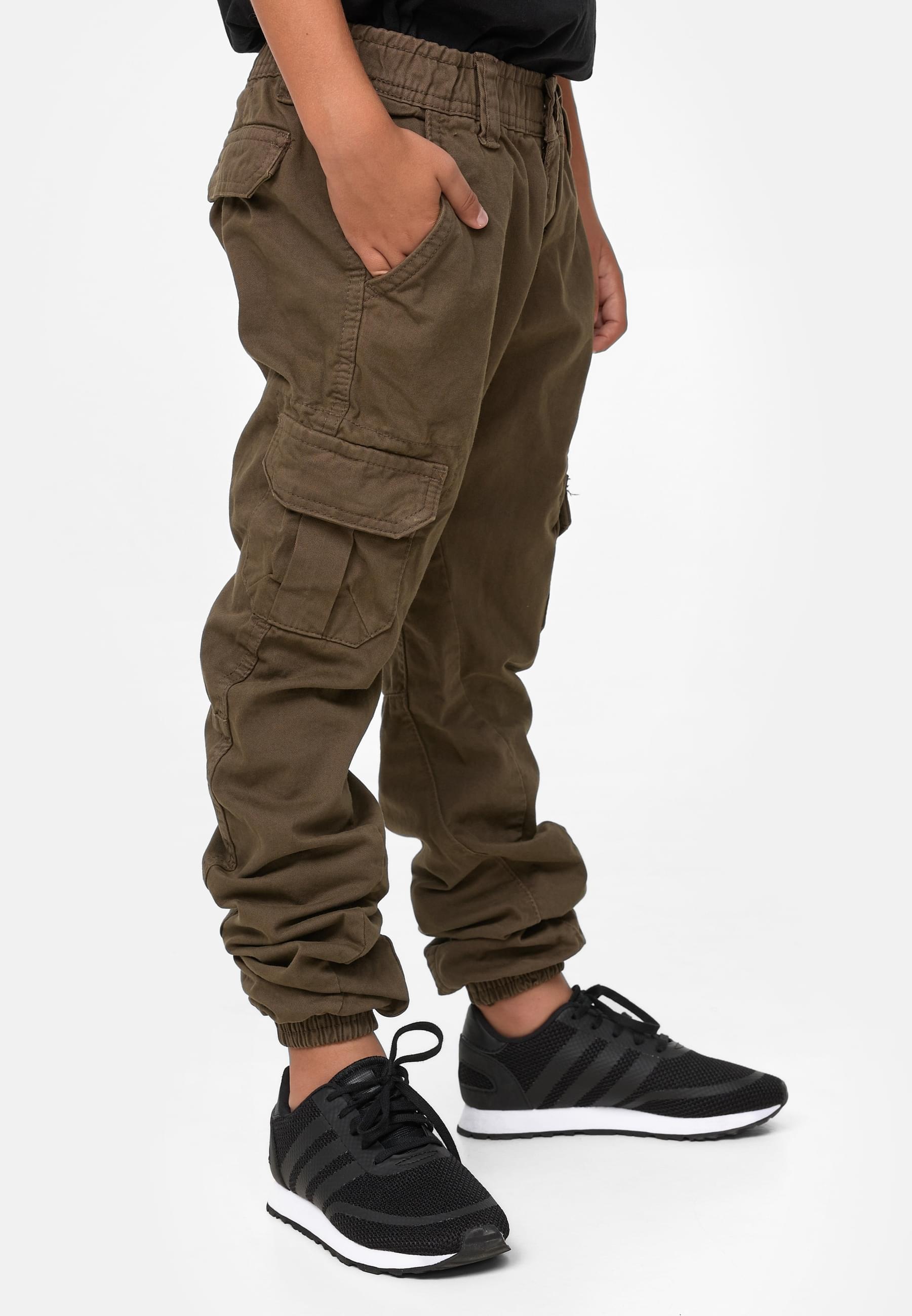 URBAN CLASSICS Stoffhose »Urban Classics Herren Boys Cargo Jogging Pants«, (1 tlg.)