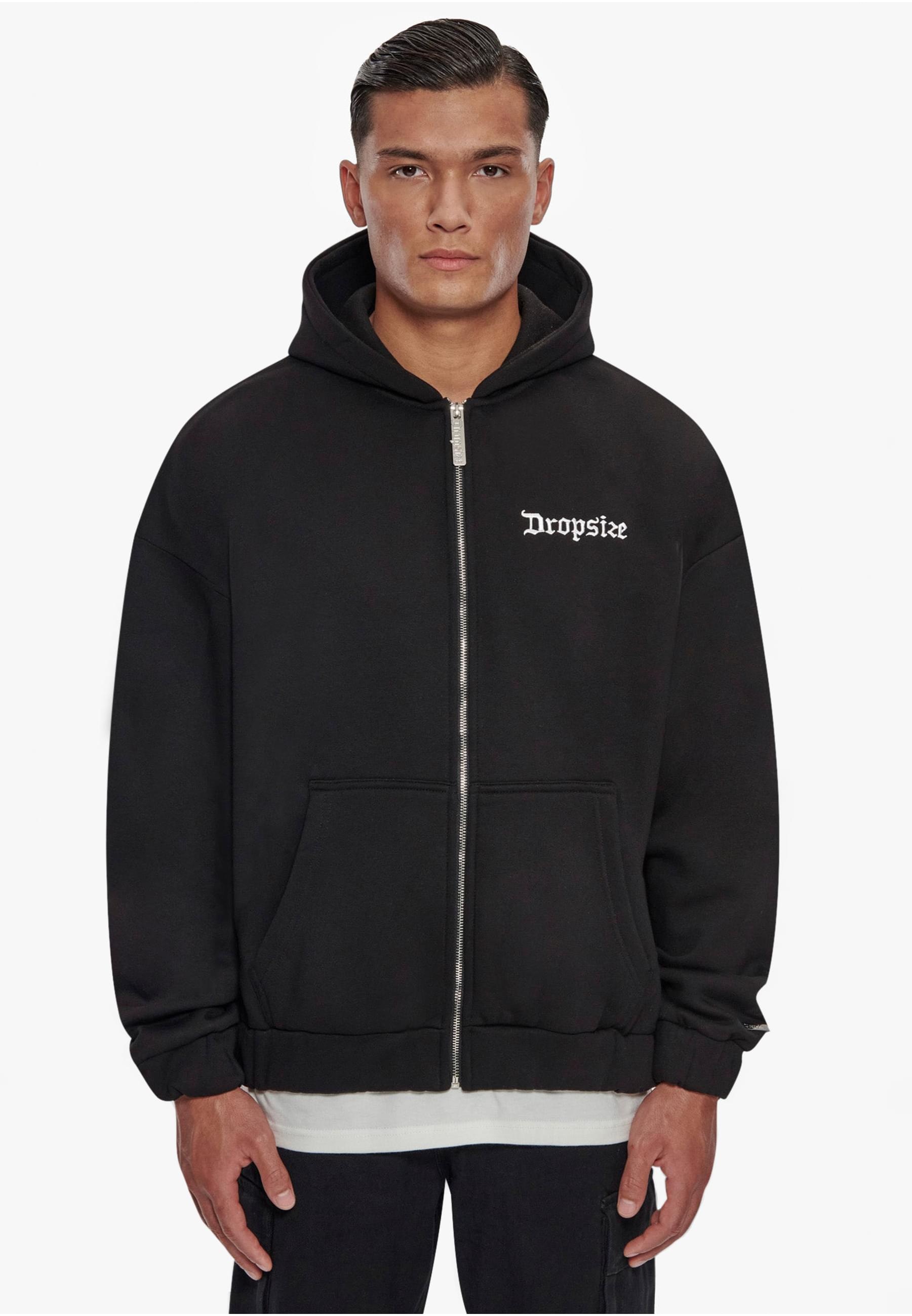 Dropsize Sweatjacke »Dropsize Herren Heavy Oversize Legends Zip Hoodie«