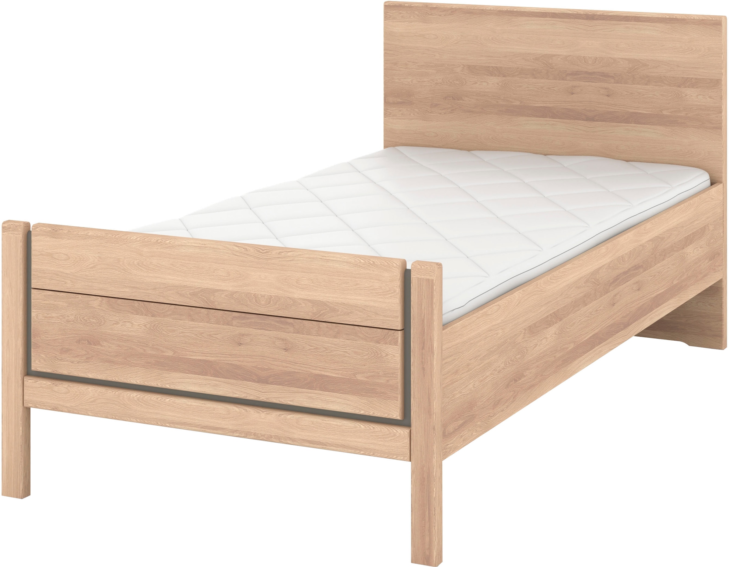 Musterring Holzbett "Sorrent, Bettgestell, Bettrahmen, teilmassiv Eiche", ( günstig online kaufen