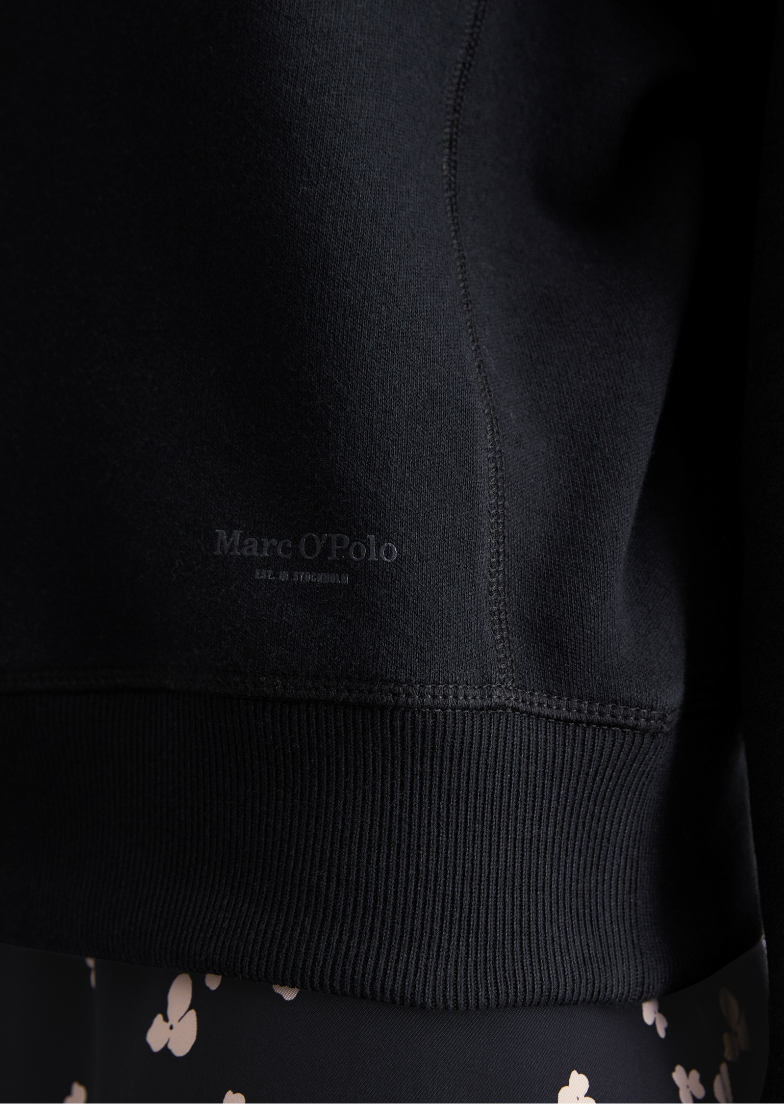 Sweatshirt MARC O'POLO "aus reiner Bio-Baumwolle", Damen, Gr. XXL, deep night blau, Obermaterial: 100% Baumwolle, unifarben, regular fit, Rundhals, Rippbündchen, Sweatshirts Sweatshirt 3