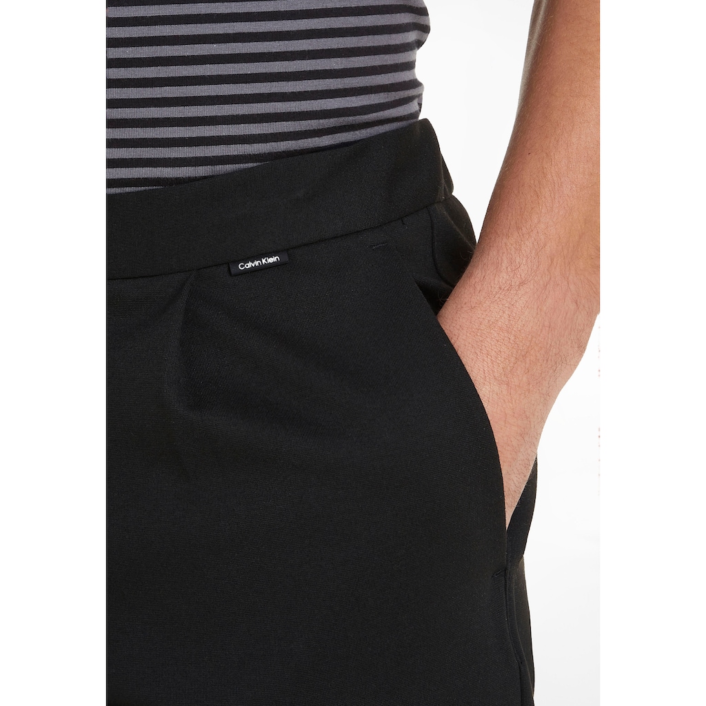 Calvin Klein Chinohose »COMFORT KNIT TAPERED PLEAT«