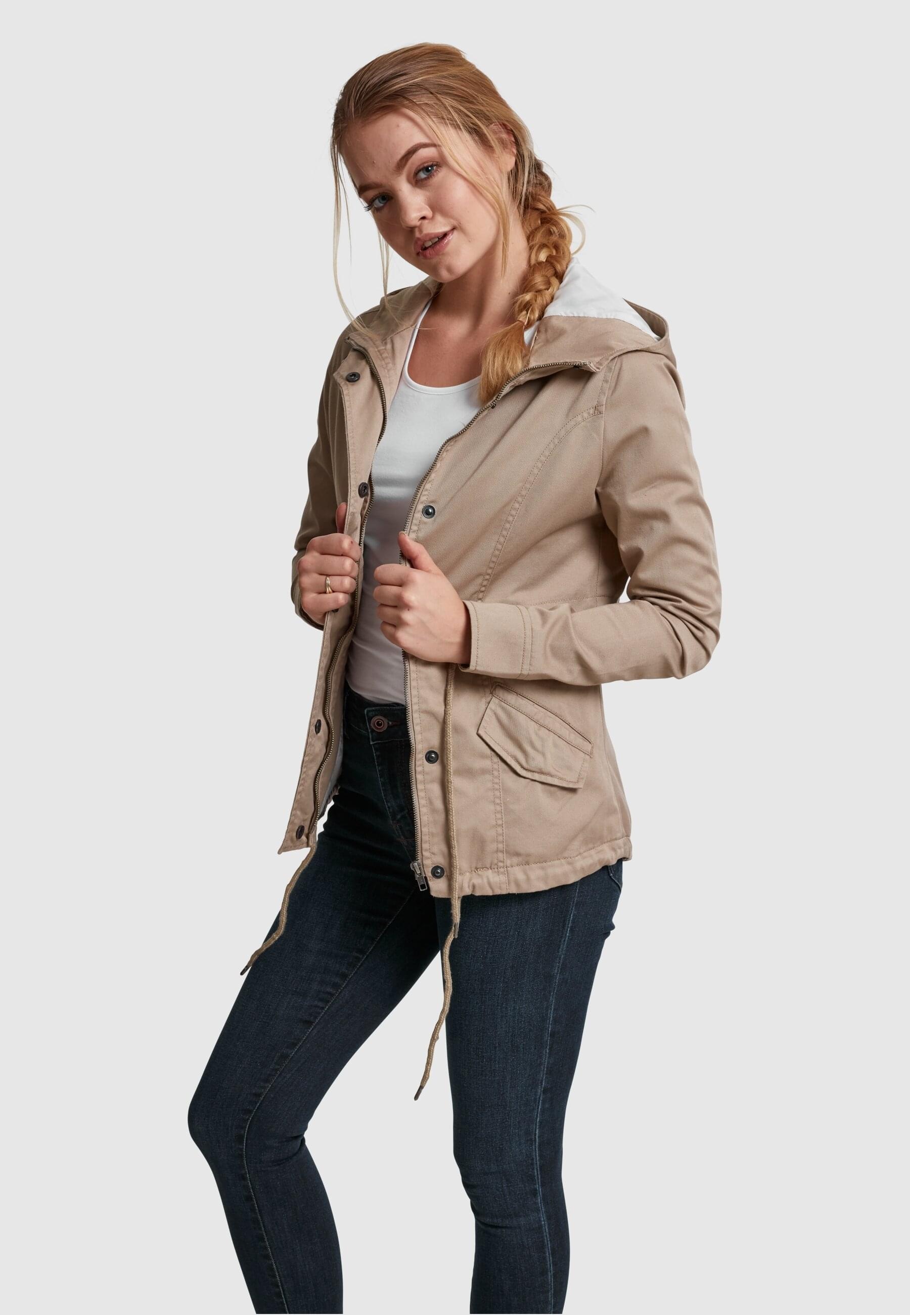 URBAN CLASSICS Winterjacke »Urban Classics Damen Ladies Basic Cotton Parka«, (1 St.), mit Kapuze