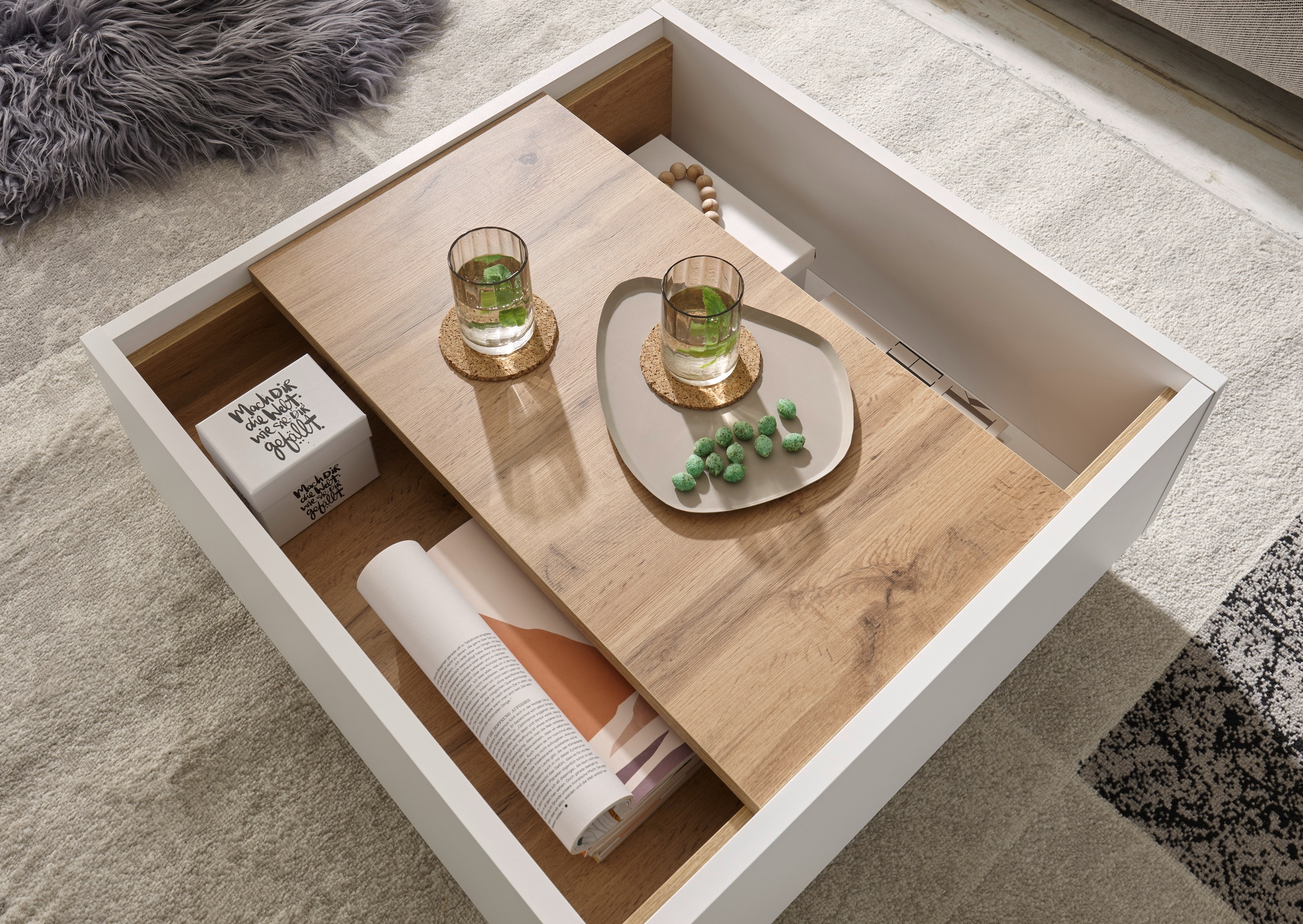 Home affaire Couchtisch "LONG ISLAND" 1 Stk. tlg. günstig online kaufen