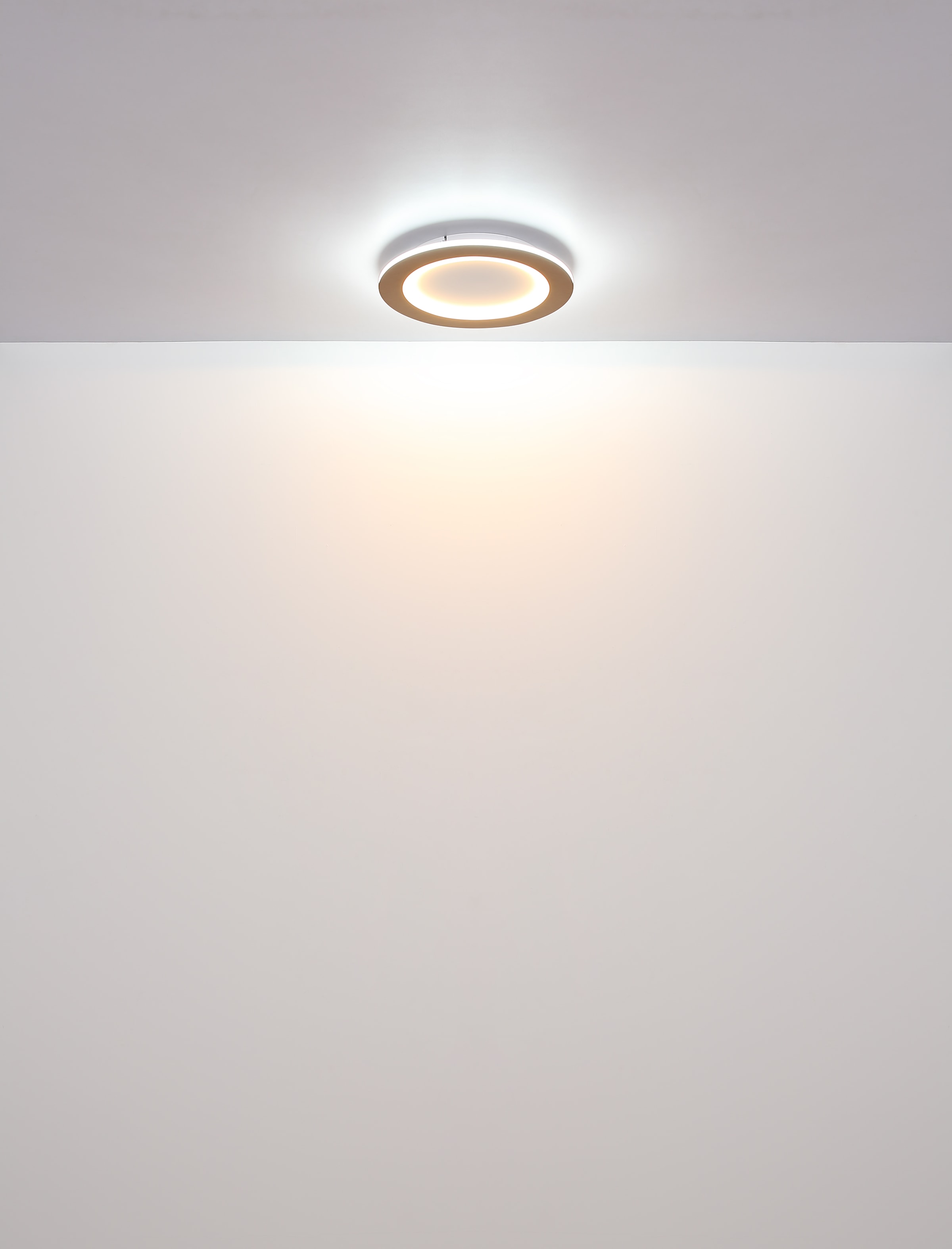 GLOBO LIGHTING LED Deckenleuchte »CLAY«, Leuchtmittel LED-Modul | LED fest integriert, Deckenlampe/holzoptik/rund/Wohnzimmer/Schlafzimmer