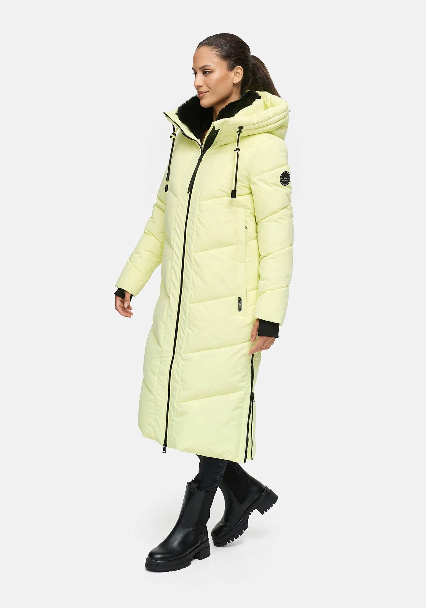 Marikoo Winterjacke "Nadaree XVI" Stepp Mantel mit großer Kapuze günstig online kaufen
