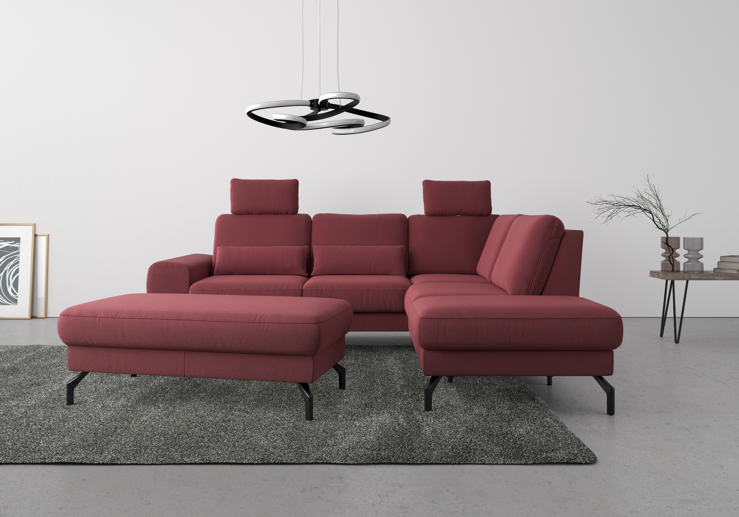 sit&more Ecksofa "Cinturo L-Form" inklusive Sitztiefenverstellung und Feder günstig online kaufen
