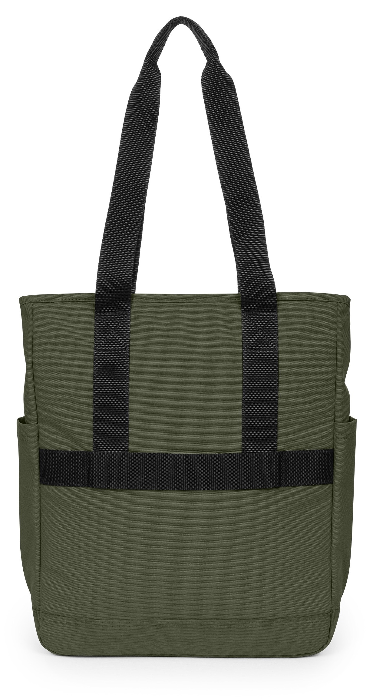 Eastpak Schultertasche »TOTE POCKET Black« , Tote Bag, Shopper mit Trolleyriemen zur Befestigung am Reißegepäck