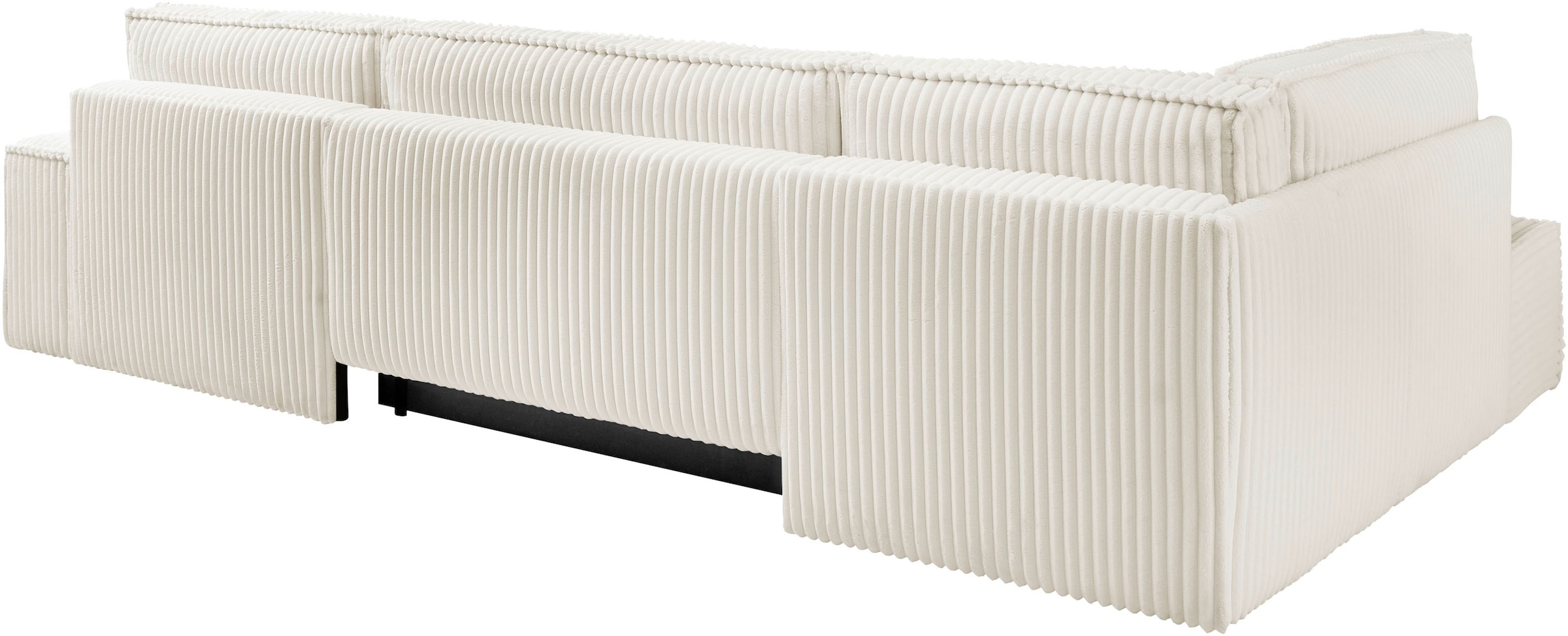 andas Wohnlandschaft »FINNLEY U-Form XXL 329 cm, Schlafsofa, Schlaffunktion m. Bettkasten«, (194/139 cm), Bouclé, Struktur und Cord