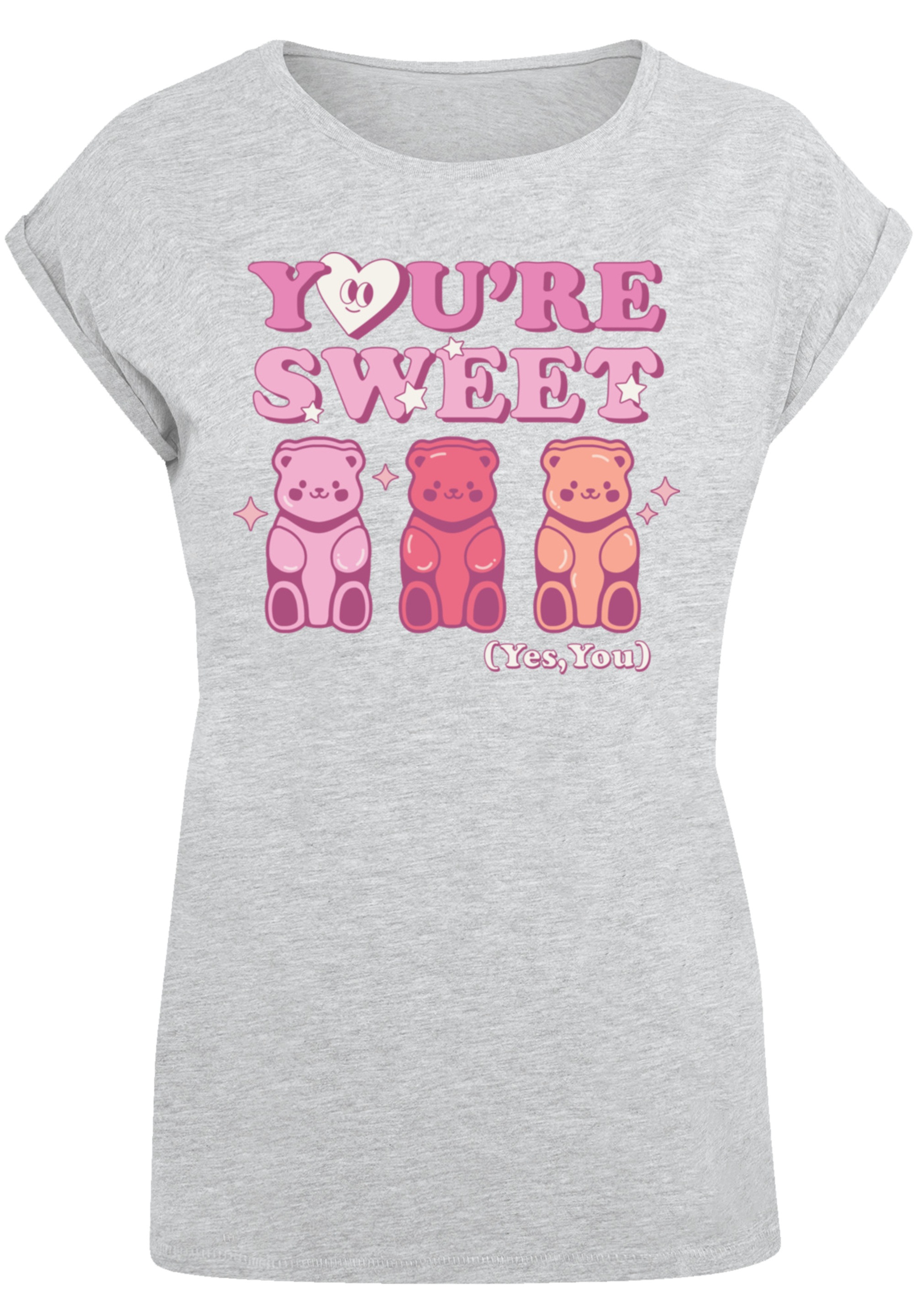 F4NT4STIC T-Shirt »Valentinstag You're Sweet Gummy Bears«, Premium Qualität