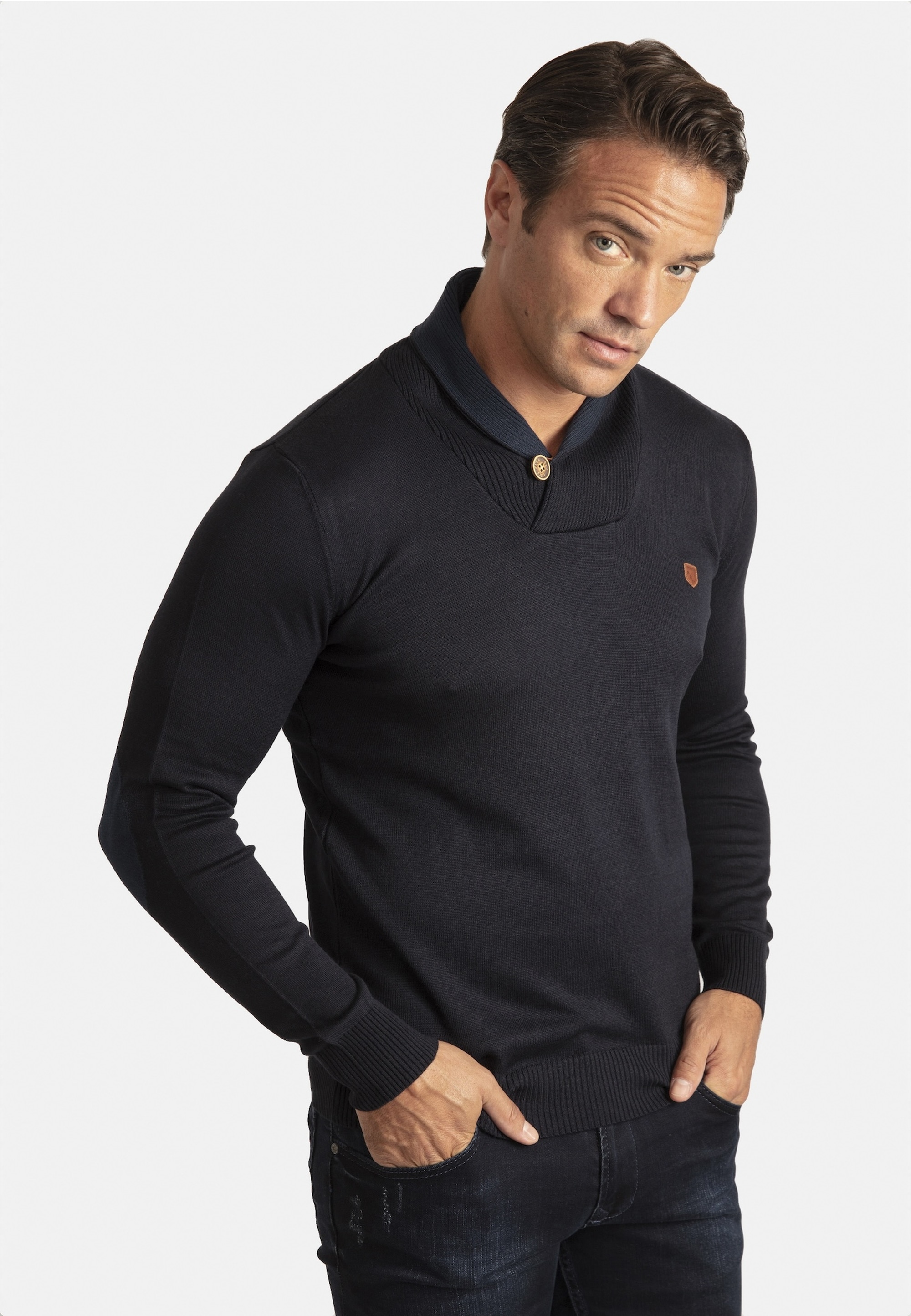 SIR RAYMOND TAILOR Strickpullover »Erasmo«, mit gemütlichem Stehkragen