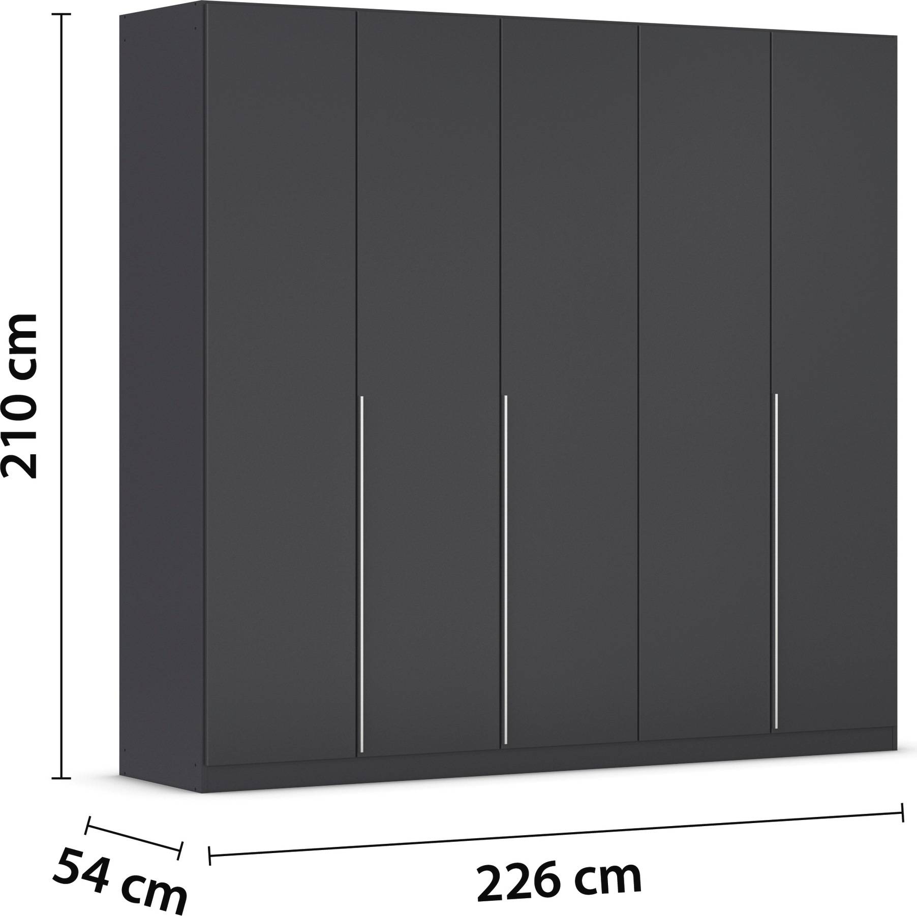 rauch Drehtürenschrank »Kleiderschrank Schrank Garderobe AGORDO TOPSELLER Schlafzimmer«, (in zwei Griff-Farben, Breiten 91-360 cm, Dekor- oder Hochglanzfront), durchdachte Innenausstattung, in 7 Breiten und 2 Höhen MADE IN GERMANY