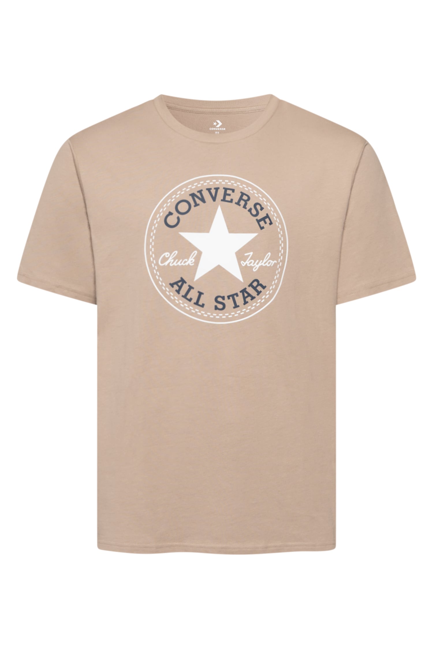 Converse 1100000002199 "CHUCK LOGO TEE" mit Rundhalsausschnitt, aus Baumwolle, normale Länge