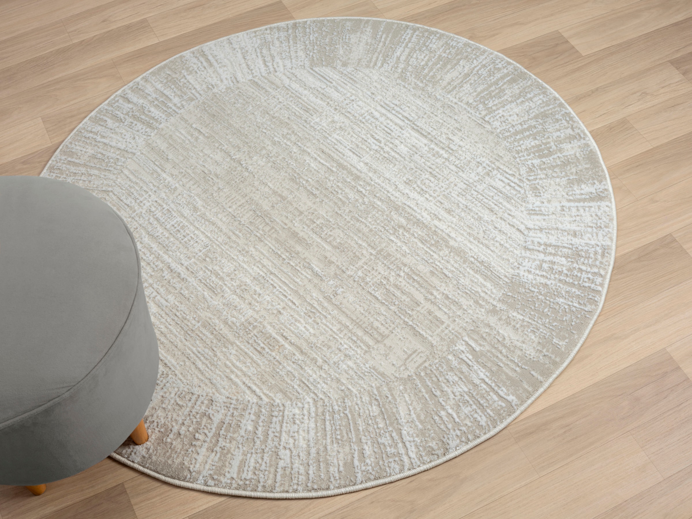 Myflair Möbel & Accessoires Teppich »My Heaven«, rund, 10 mm Höhe, Kurzflor, Scandi-Look, besonders weich durch Microfaser