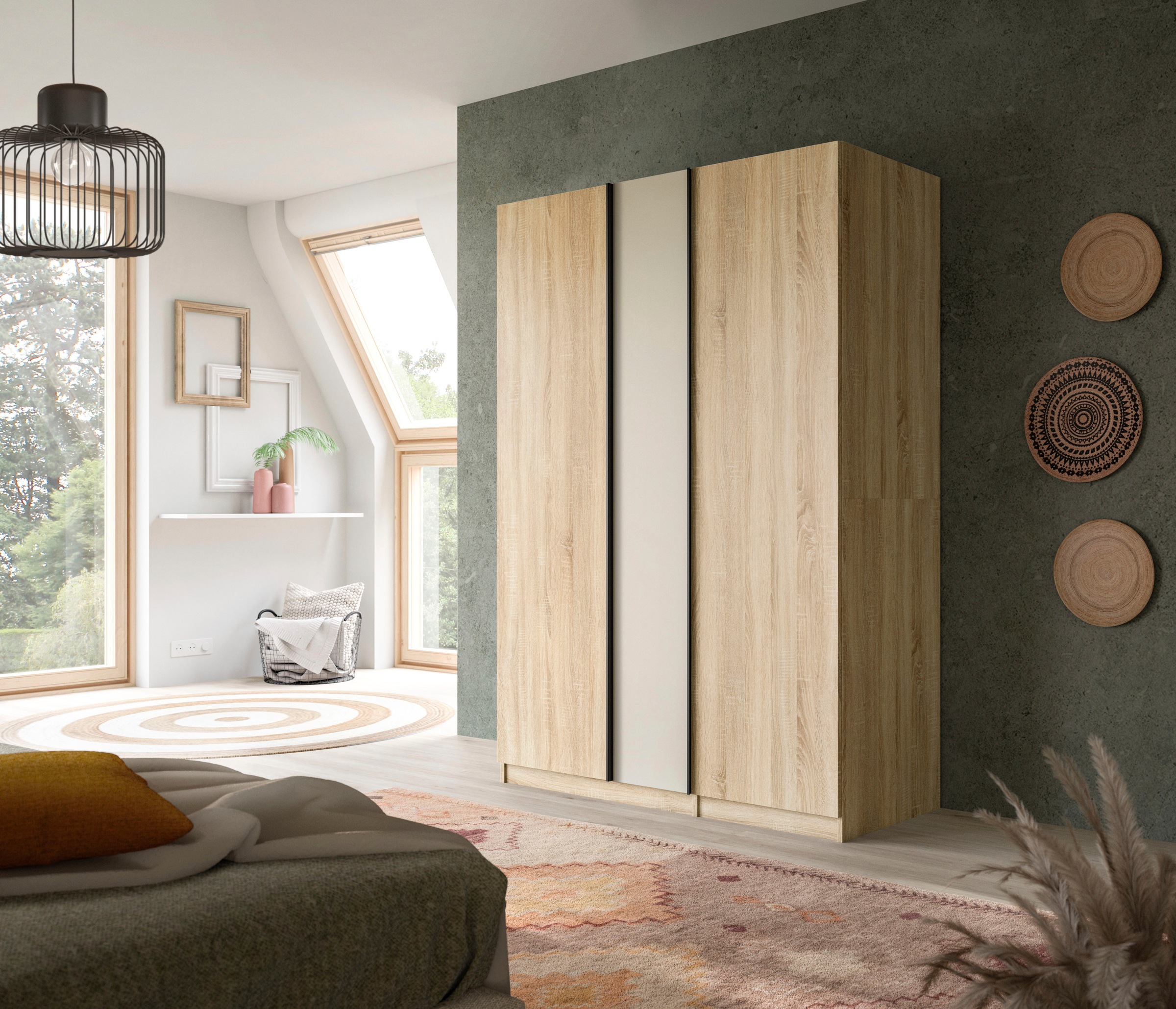 Home affaire Kleiderschrank "BENDINGO, TOPSELLER, Schlafzimmerschrank, Schr günstig online kaufen