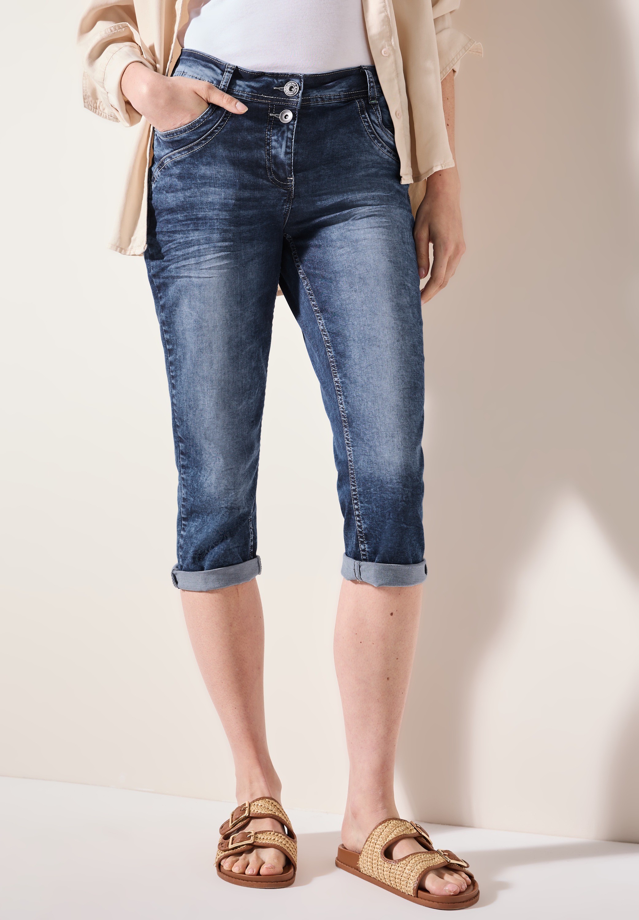 Cecil Slim-fit-Jeans, aus Baumwolle mit Stretchanteil günstig online kaufen