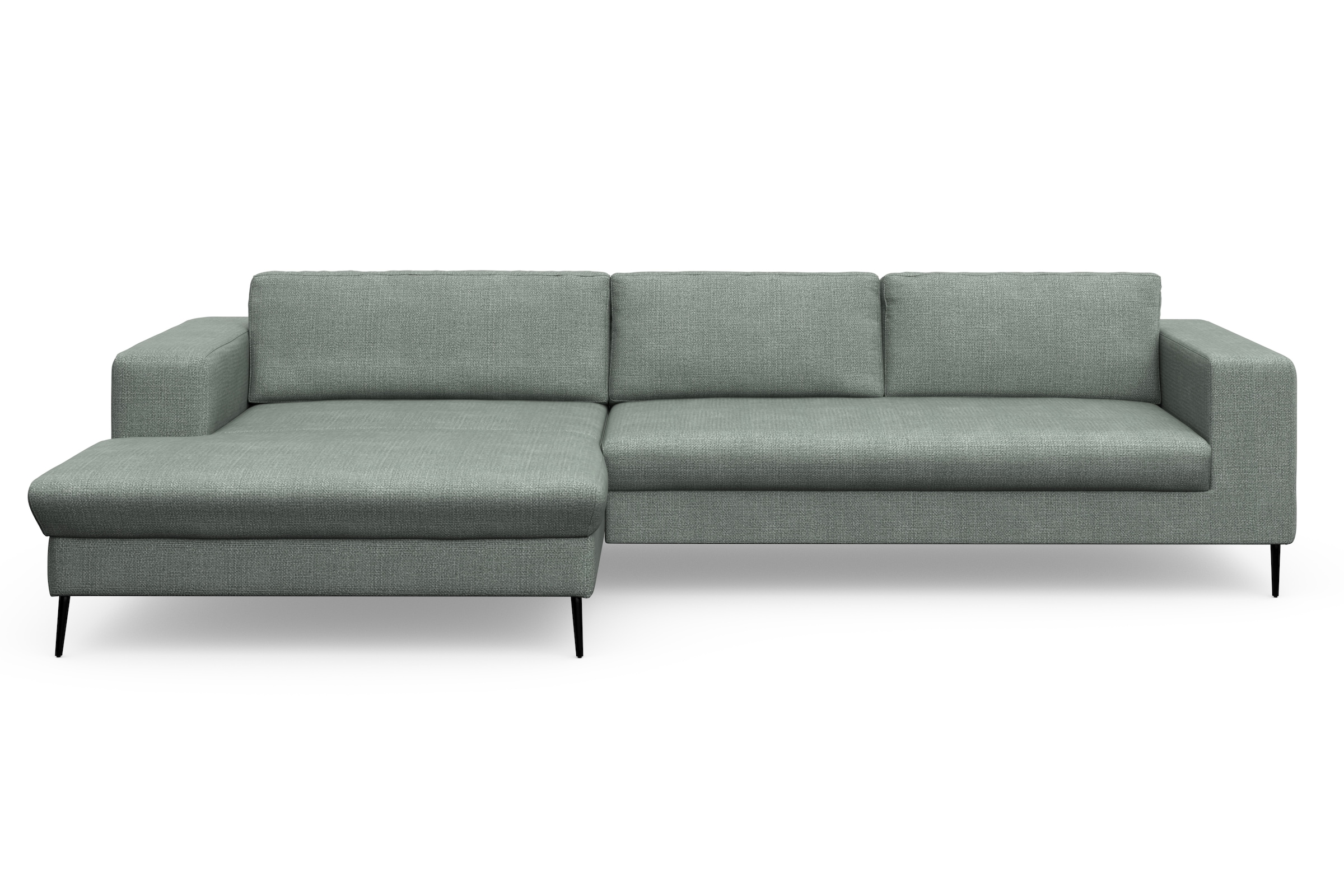 DOMO collection Ecksofa »Modica, zeitlos und elegant, L-Form«, moderne Optik mit extrabreiter Recamiere, auch in Cord