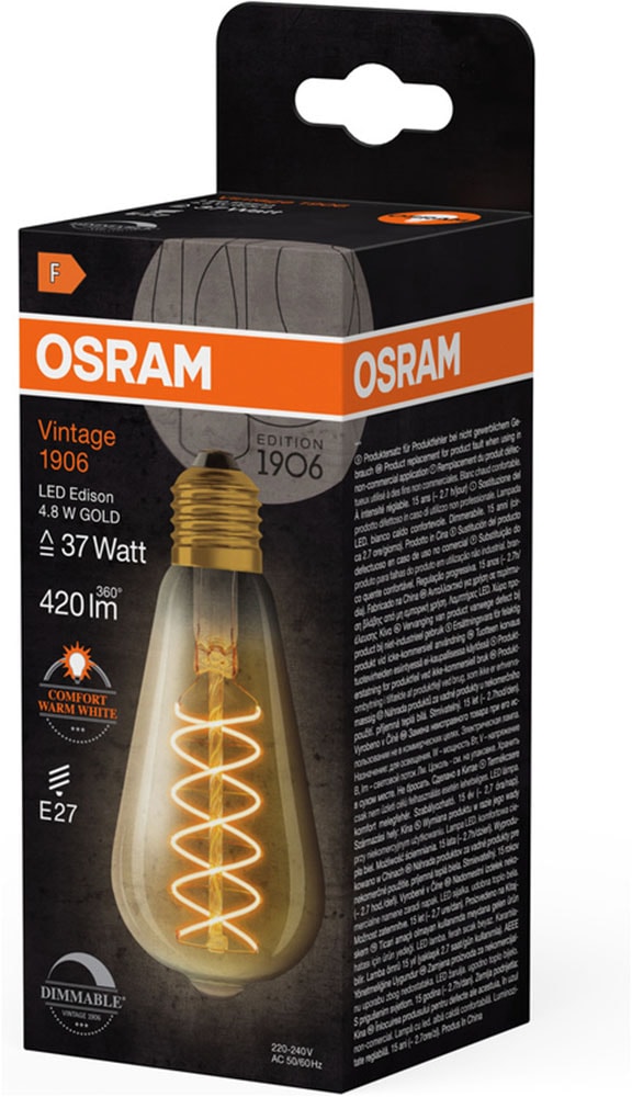 Osram LED-Filament »LED-Lampen Vintage« E27 1 Stk. Warmweiß