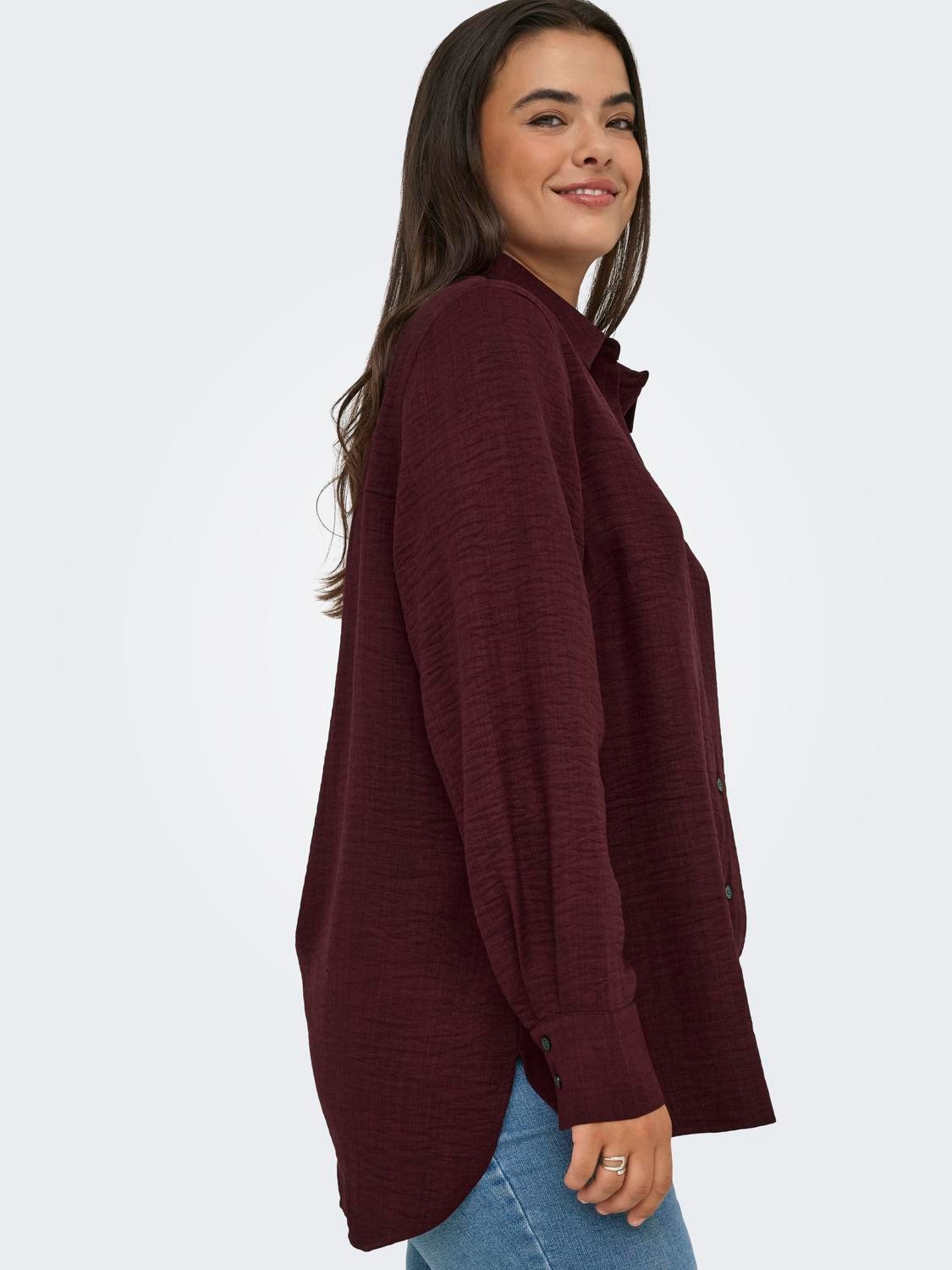 ONLY CARMAKOMA Hemdbluse »CARBAY LS SHIRT WVN BF«