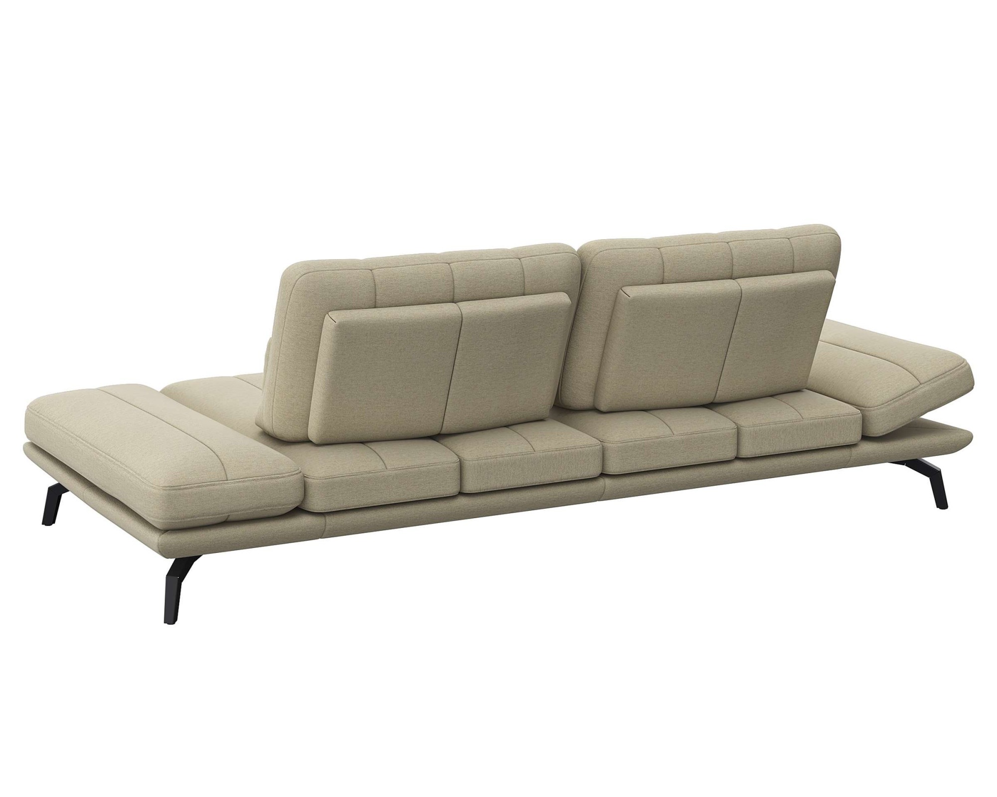 FLEXLUX 3-Sitzer »Tropea Funktionssofa, Designsofa, Relaxfunktion, TV-Couch,«, mit Armteilverstellung sowie Sitztiefenverstellung, Breite 252 cm