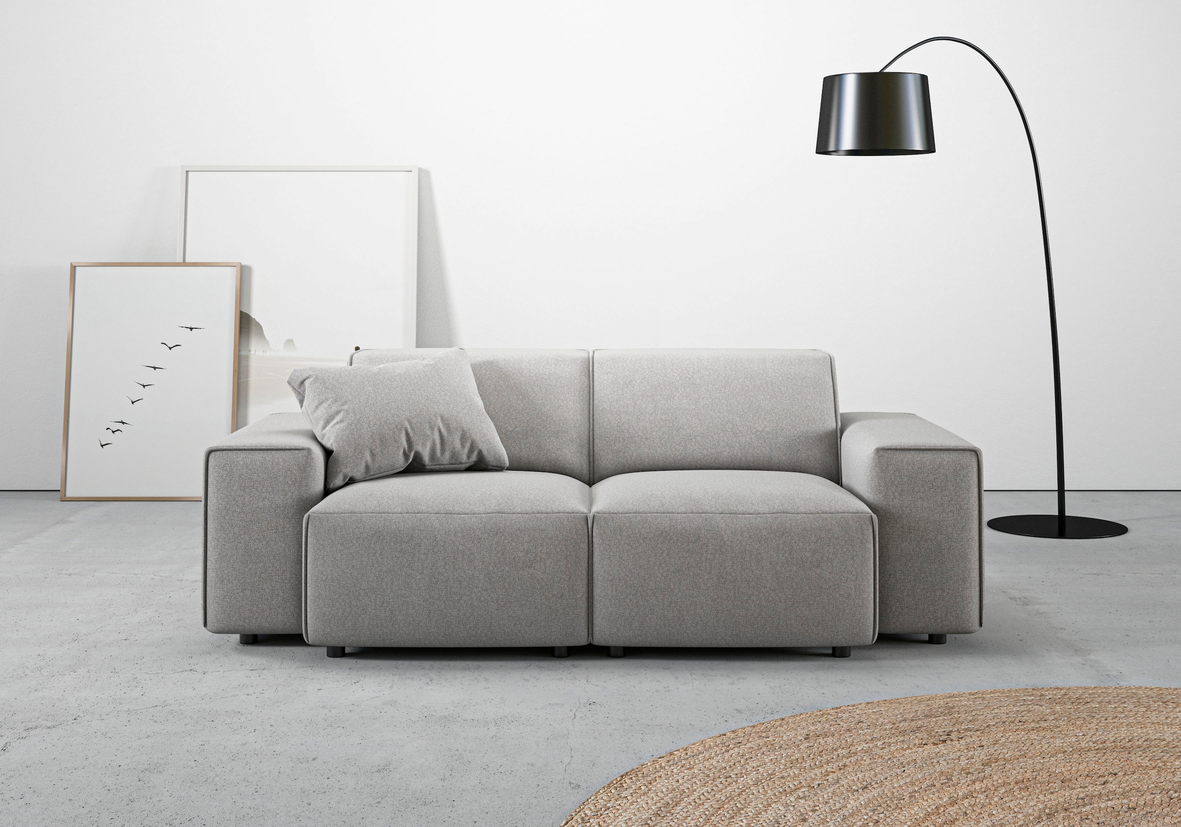 Home affaire 2-Sitzer "Glimminge auch in Breitcord + Feincord + Easy care-Bezug" besondere Kedernähte, Zierkissen