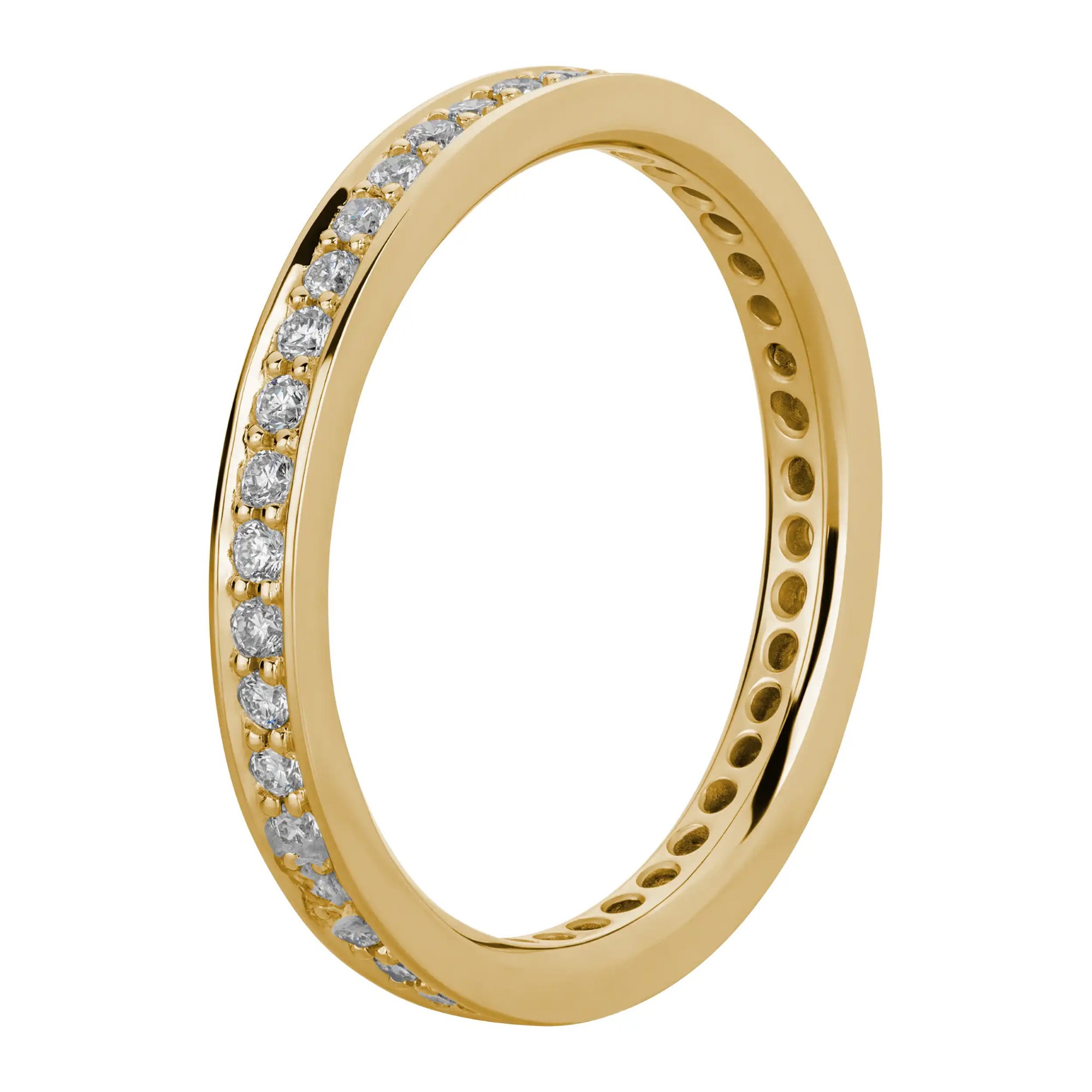 LYOMI Fingerring »585/- Gelbgold Memoire synth. Diam. 0,49ct.«