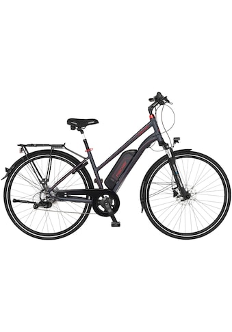 E-Bike »VIATOR 1.0 Trapez 44«, 8 Gang, Shimano, Acera, Heckmotor 250 W, (mit Faltschloss)