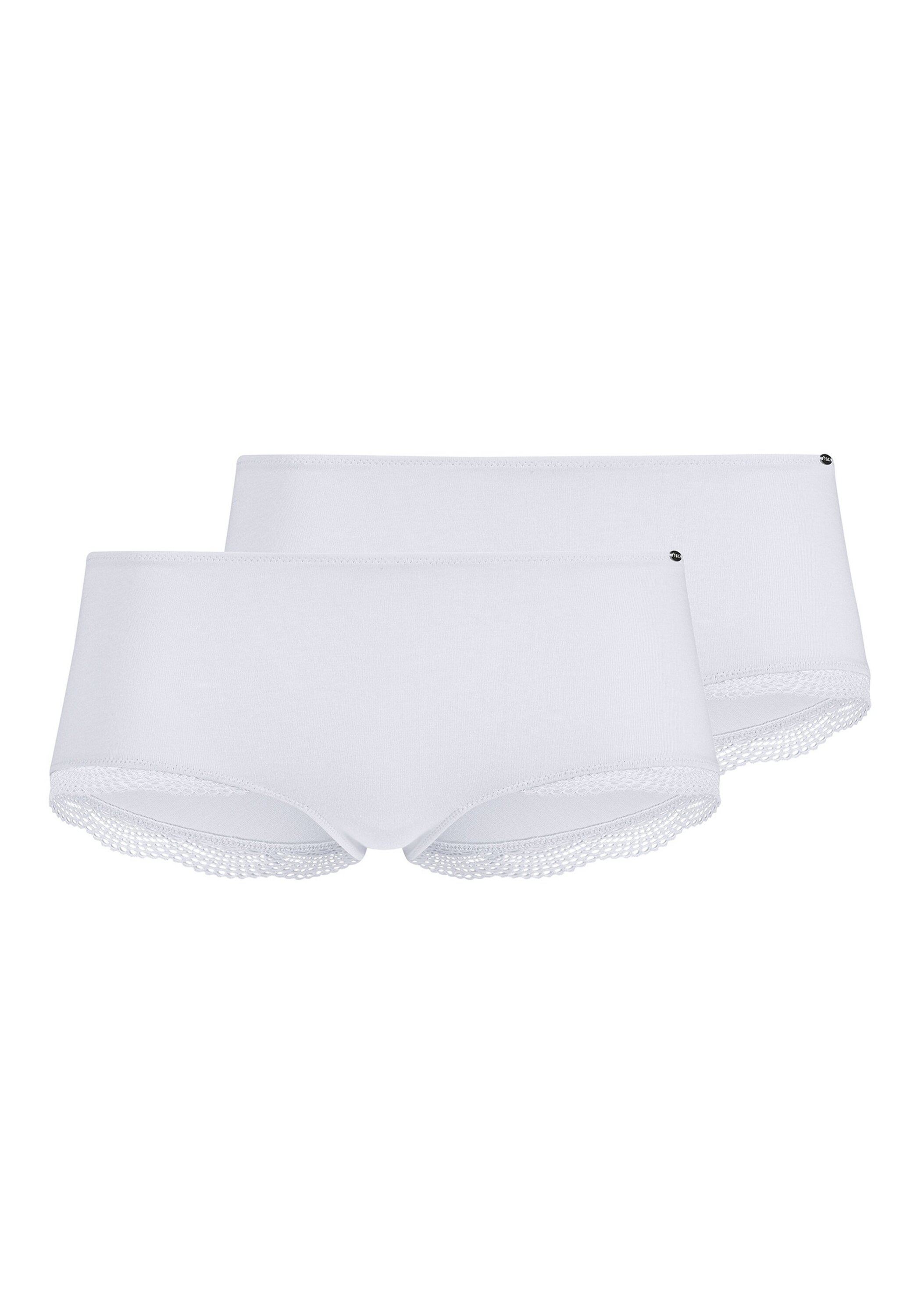 SKINY Damen Panty "Panty Classic Cotton 2er Pack", Gr. S, weiß, Obermaterial: 94% Baumwolle CO. 6% Elasthan EL., Unterhosen
