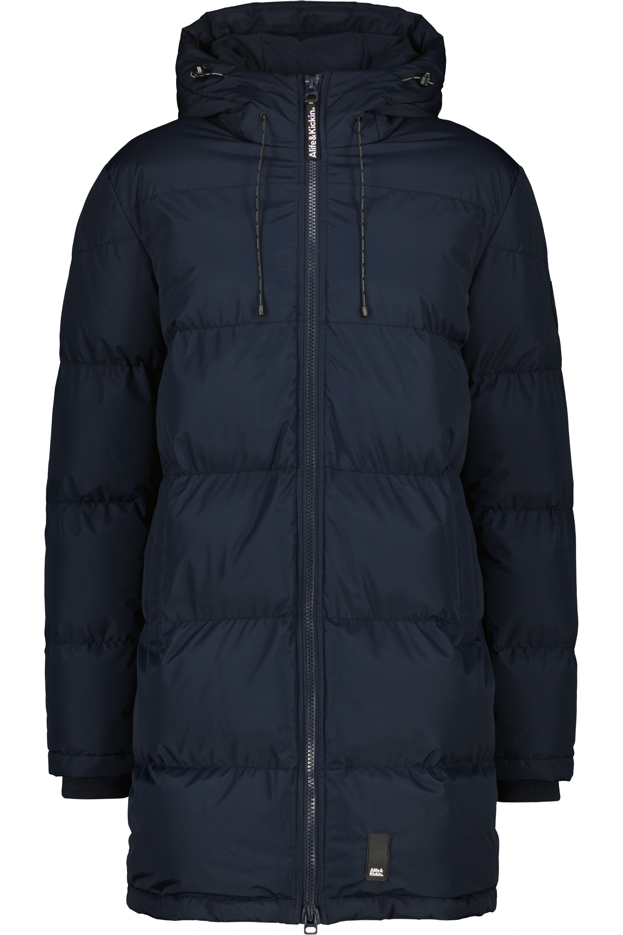 Alife & Kickin Winterjacke "Herren TimonAK A", Lange Jacke mit gefütterter Kapuze in gerader Passform