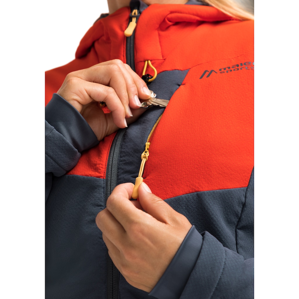 Maier Sports Softshelljacke »Ofot Jacket W«, Outdoor Softshell-Jacke, atmungsaktiv und wasserabweisend