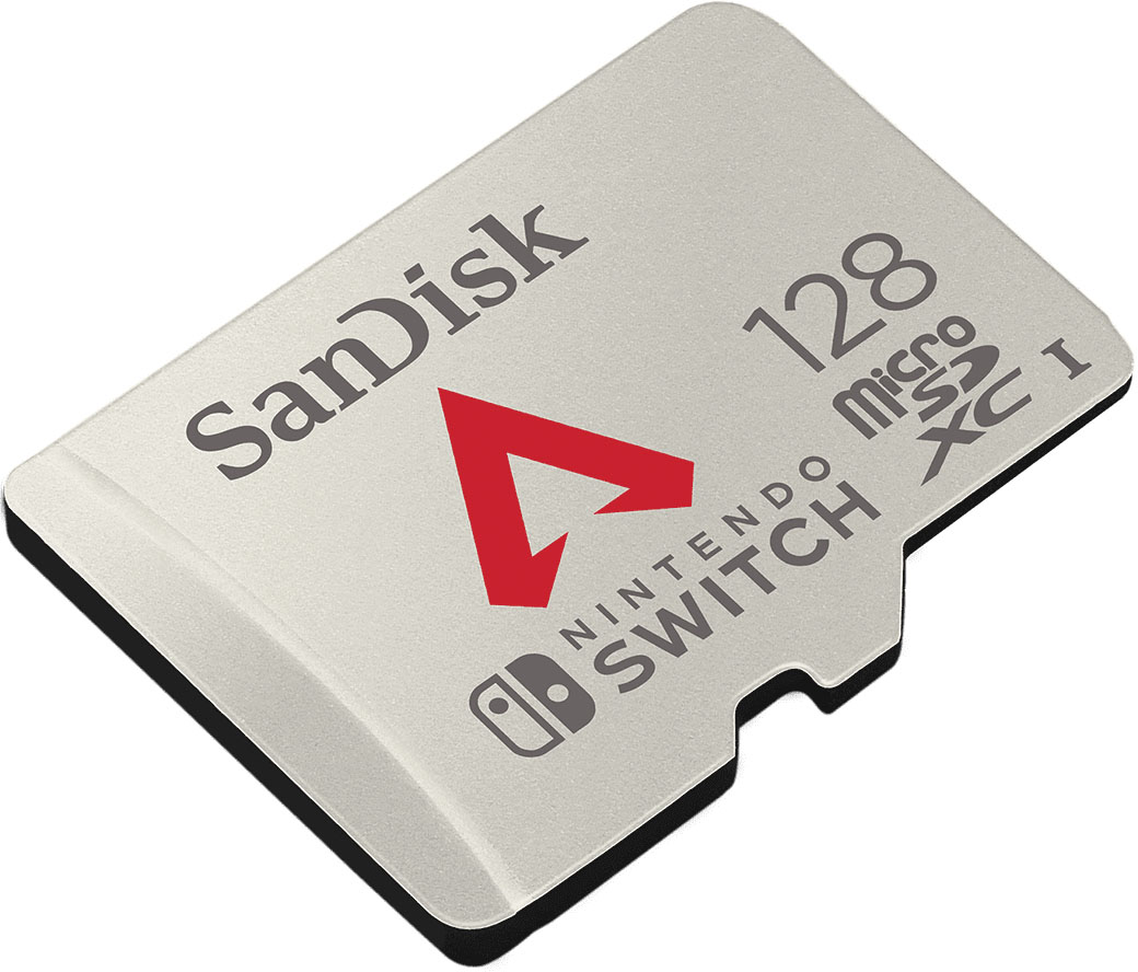 SANDISK Speicherkarte "microSDXC Extreme Apex Legends Nintendo Switch 128GB", 128 GB, silber, Speicherkarten