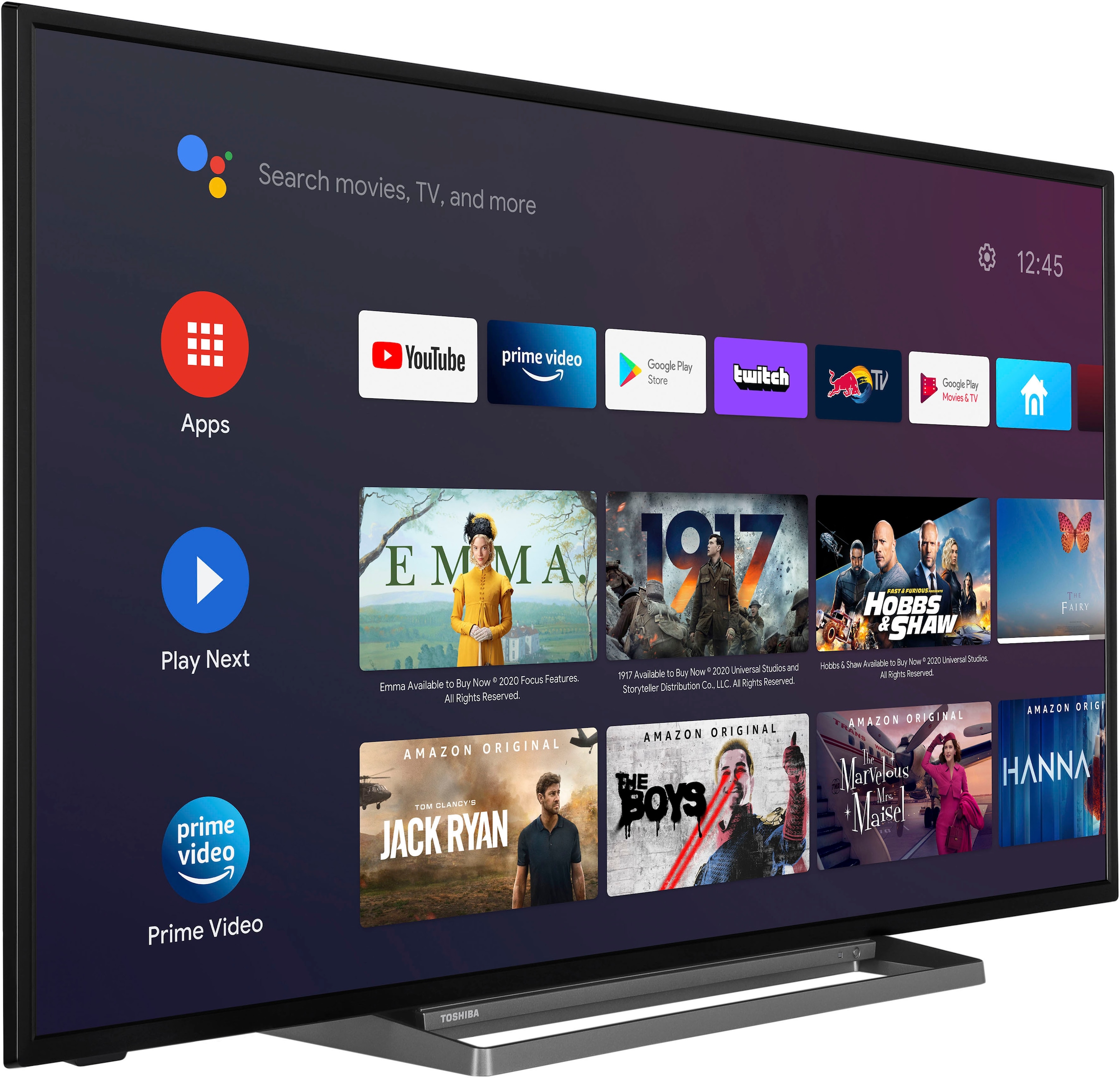Smart-TV-Android 4K HD, 164 | Toshiba BAUR Zoll, TV »65UA3D63DG«, LED-Fernseher Ultra cm/65