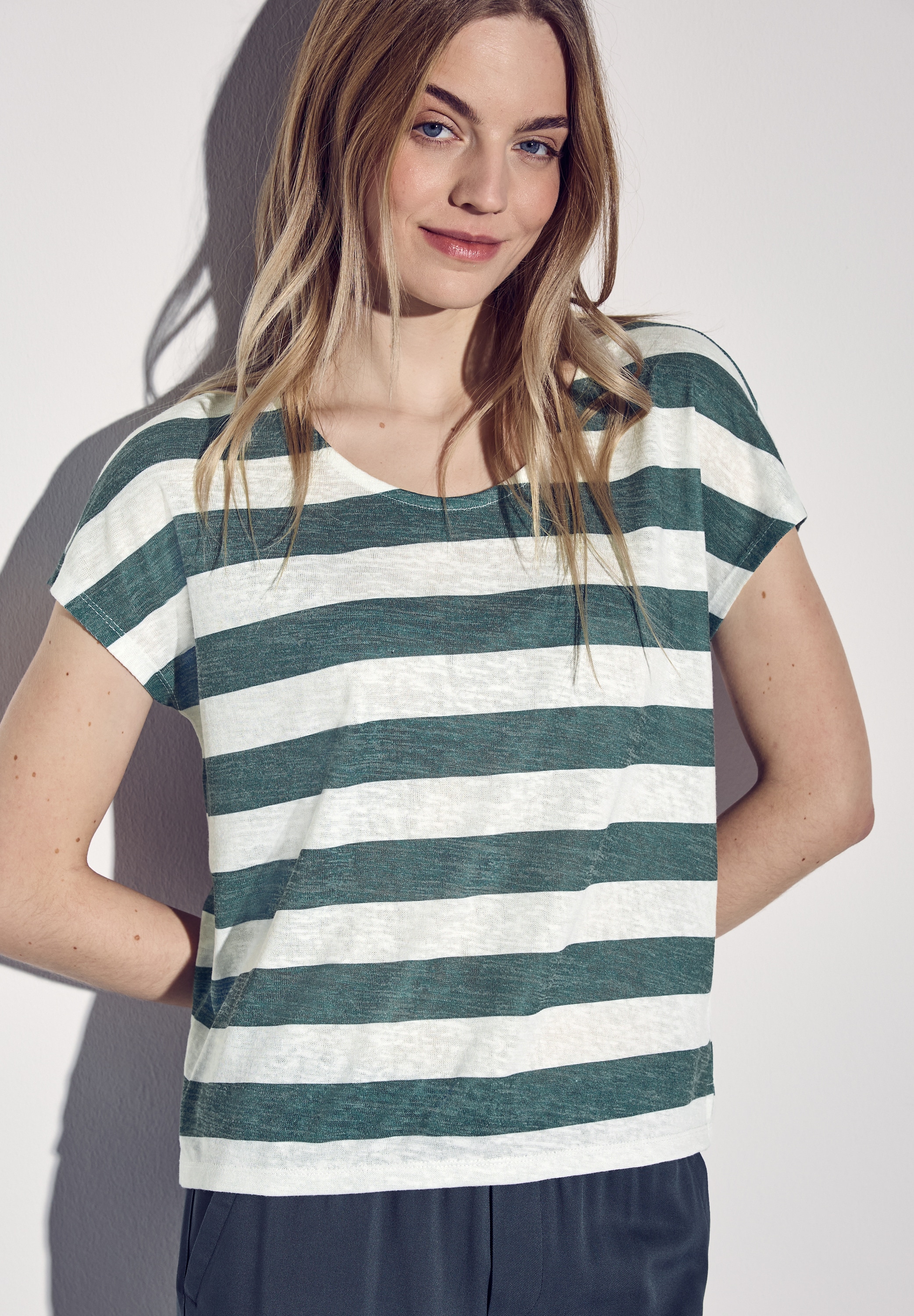 STREET ONE Shirttop, mit Streifenmuster