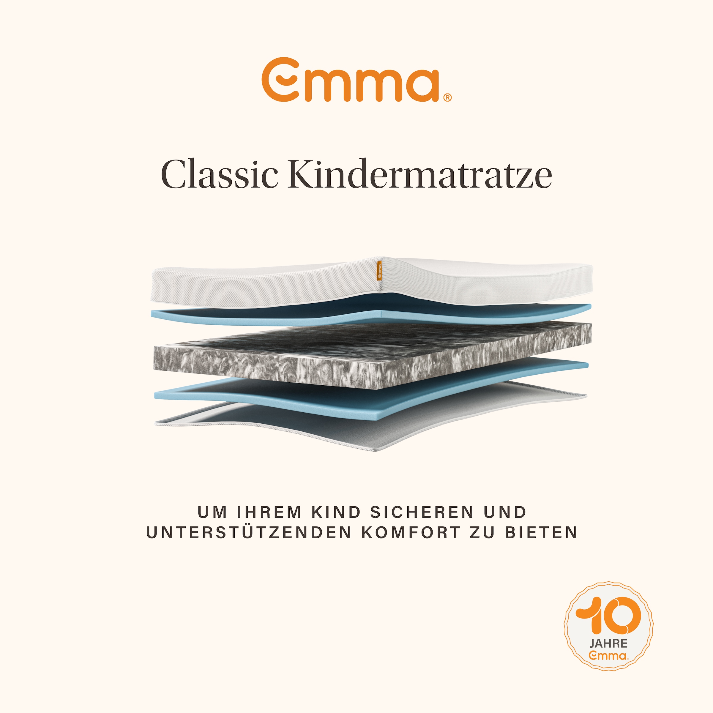Emma Kindermatratze »Emma Classic Kindermatratze« 11 cm hoch Raumgewicht: 36 kg/m³ 1-tlg., 1 Stk. tlg.