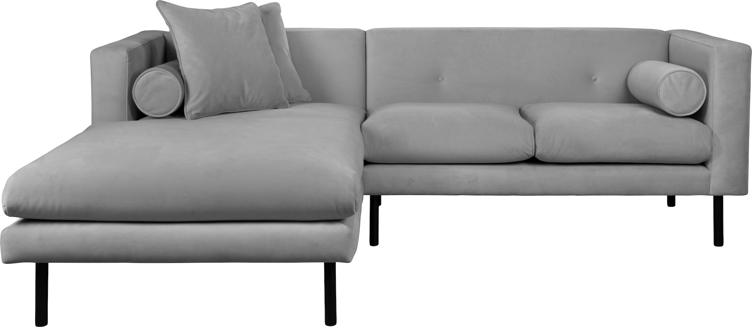 Guido Maria Kretschmer Home&Living Ecksofa »Lillibeth L-Form Designsofa, Maße B/T/H: 240/173/83 cm«, Zierkissen als Wendekissen, in Samtoptik oder Cord