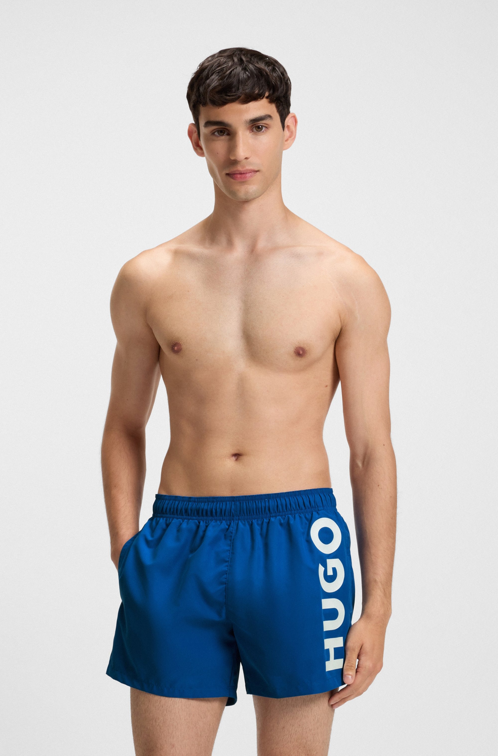 HUGO Underwear Badeshorts "ABAS", seitlich mit großem HUGO Logo-Print günstig online kaufen