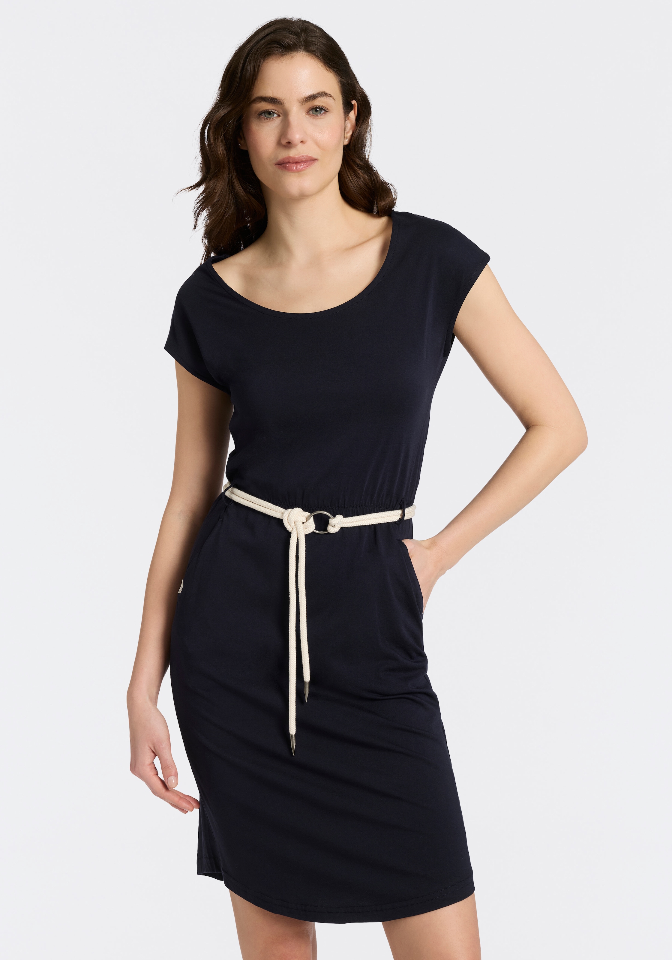 Ragwear Minikleid »LILITHE O« mit Taillen-Bindegürtel