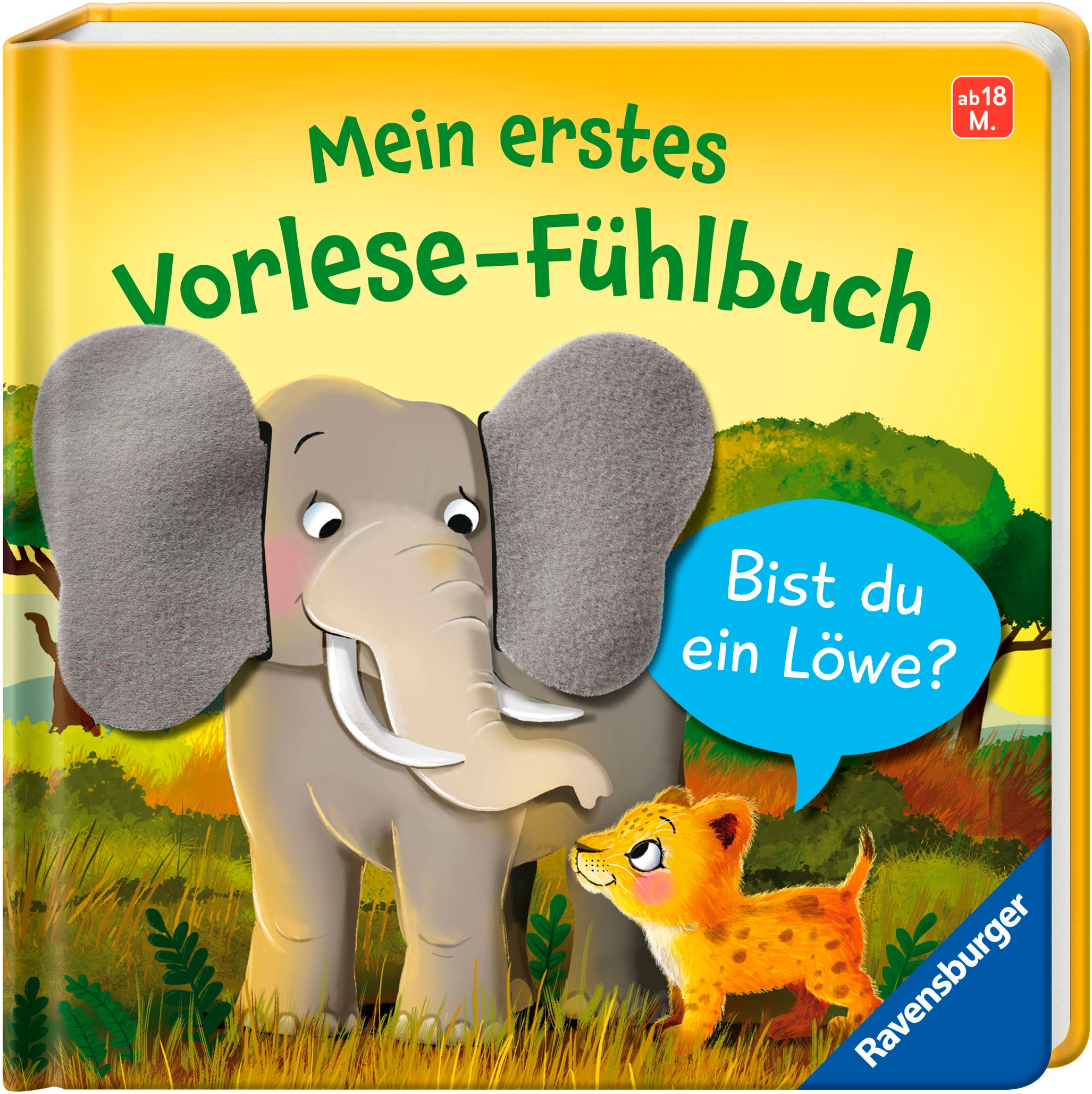 Ravensburger Buch "Pappbilderbuch, Mein erstes Vorlese-Fühlbuch: Bist du ein Löwe?"